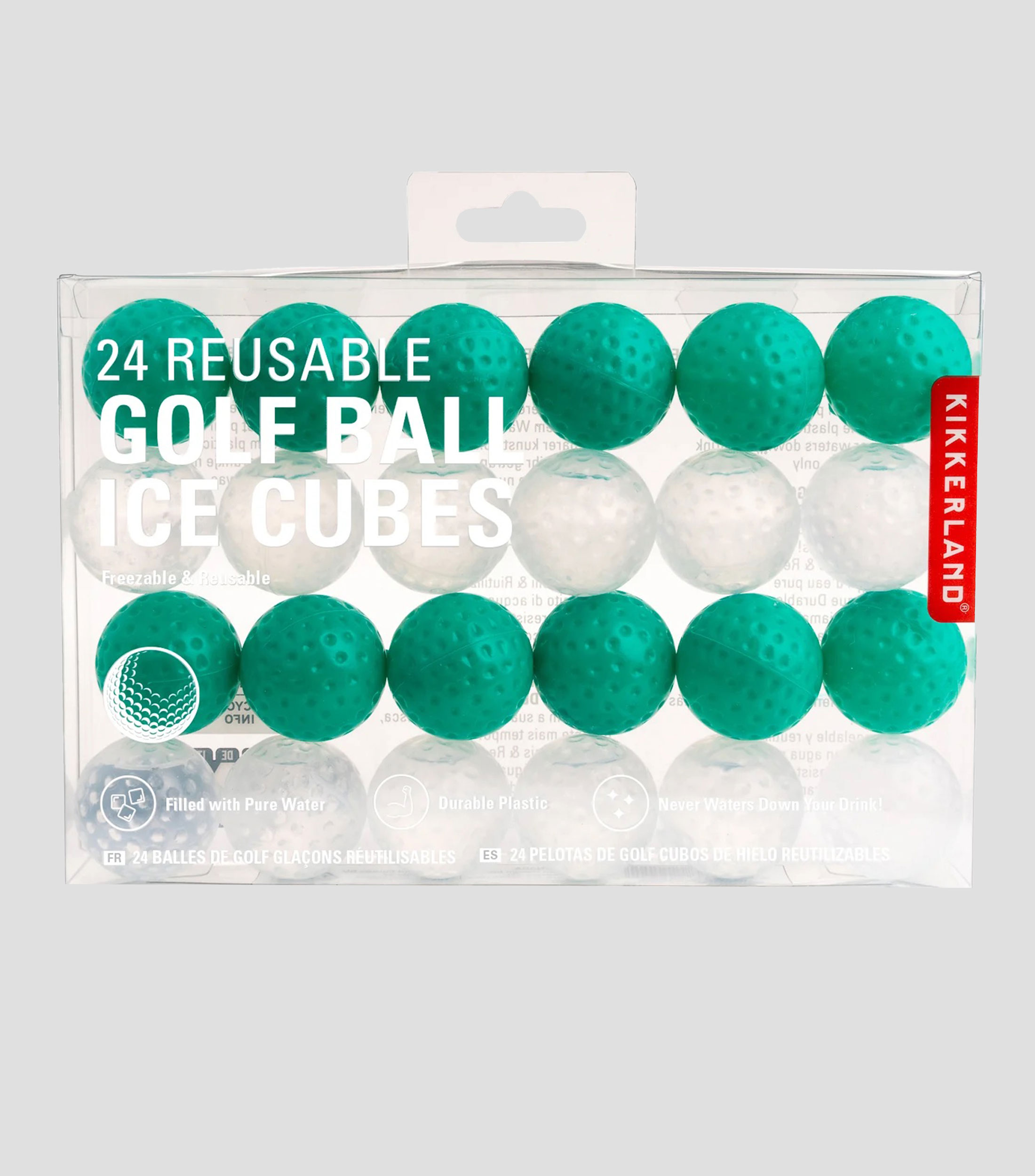 Set 24 cubos de hielo reusables - Golf Ball