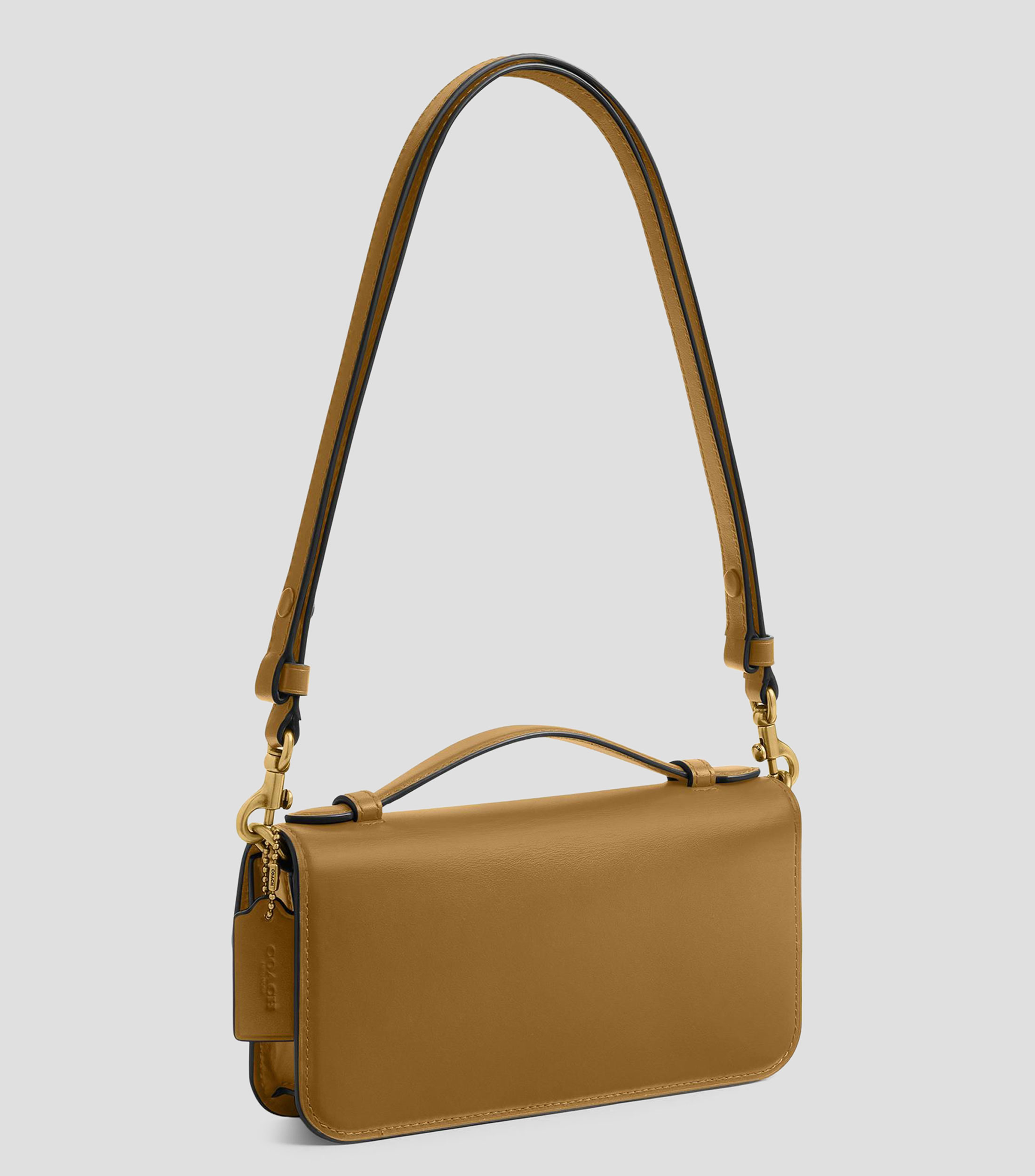 Bolsa crossbody en cuero Elora lisa Mujer