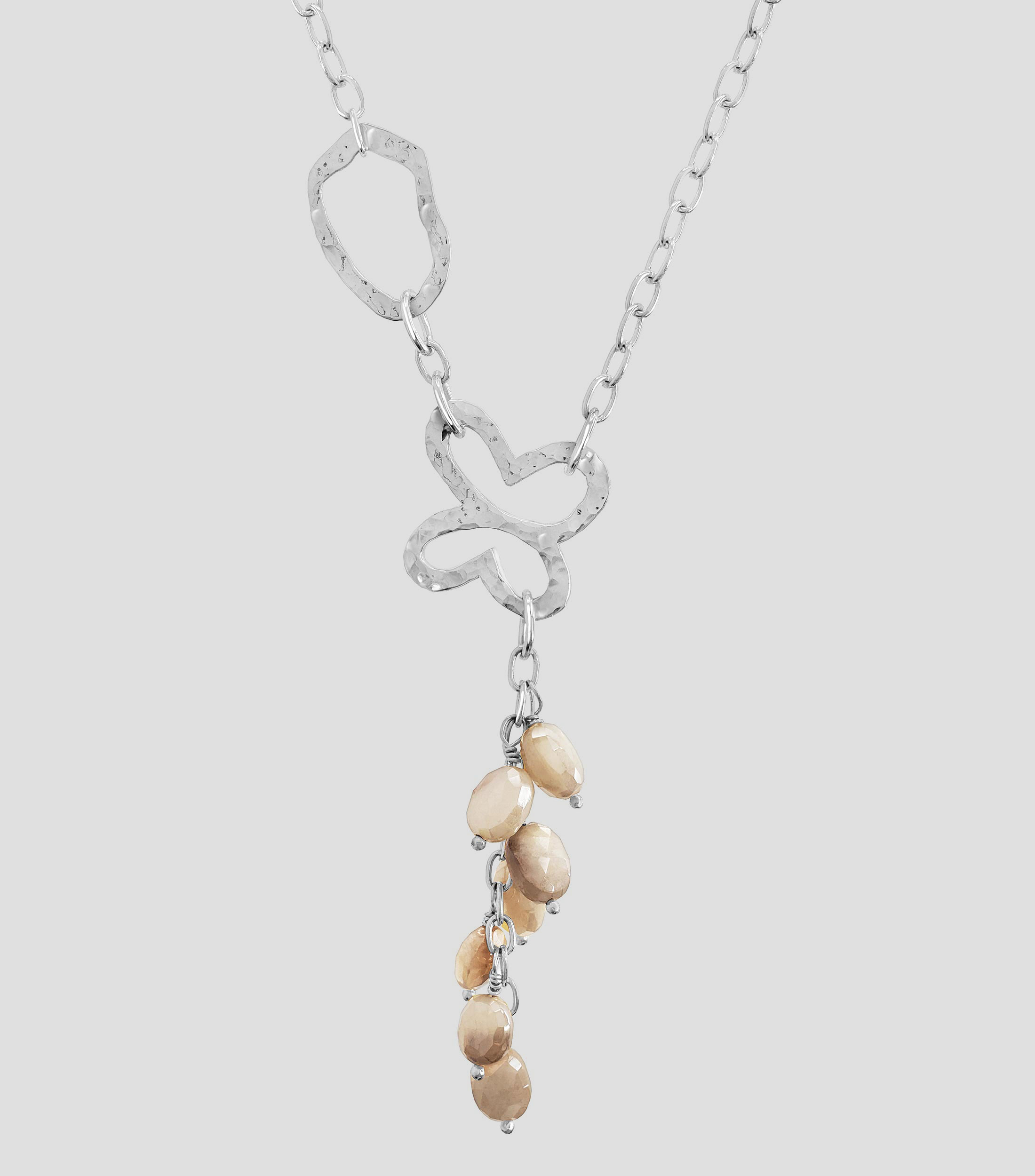 Collar en Plata .925 Liberty con Piedra Luna Mujer