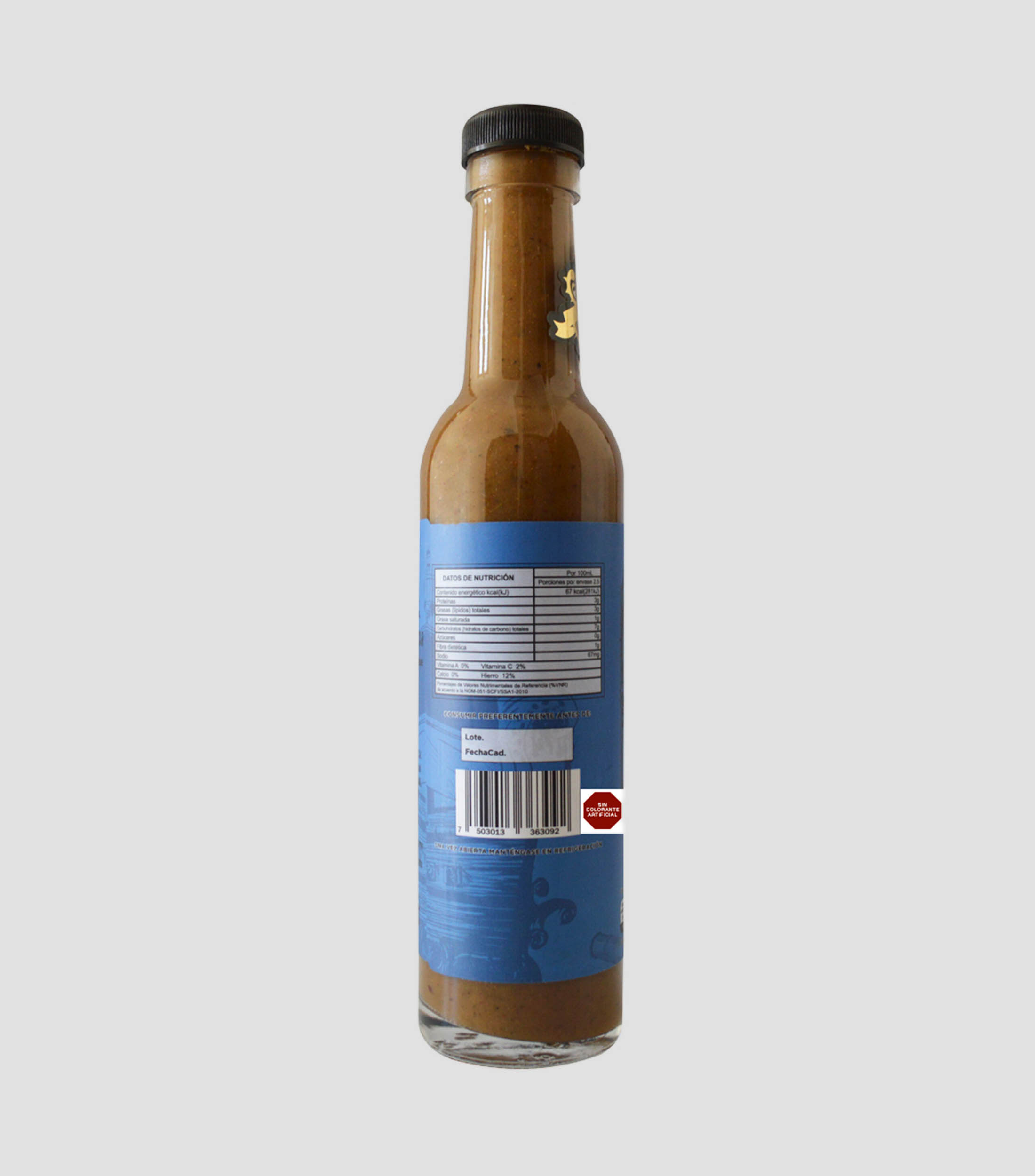 Salsa de chile habanero, 250 ml