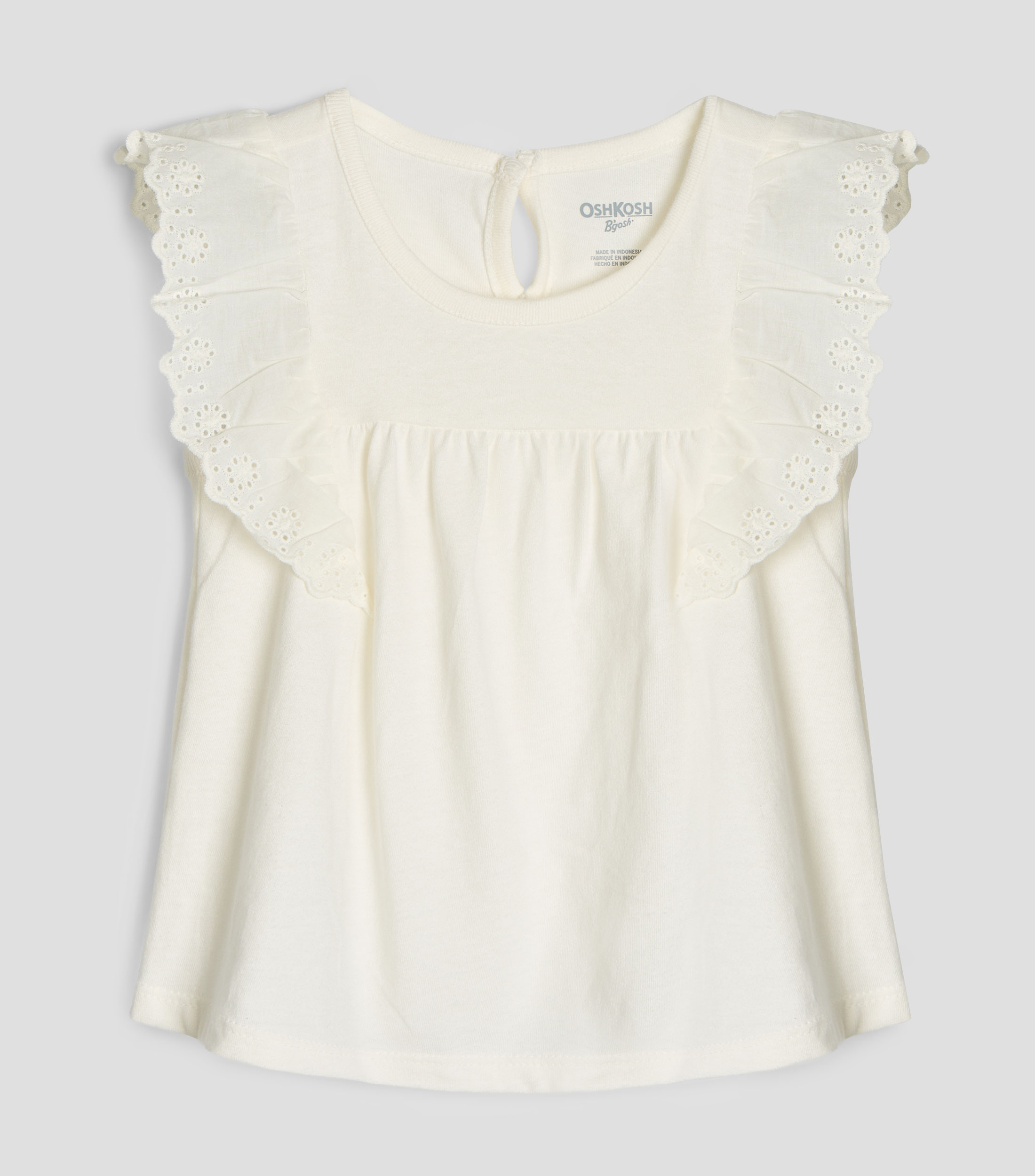Blusa lisa sin mangas Bebé