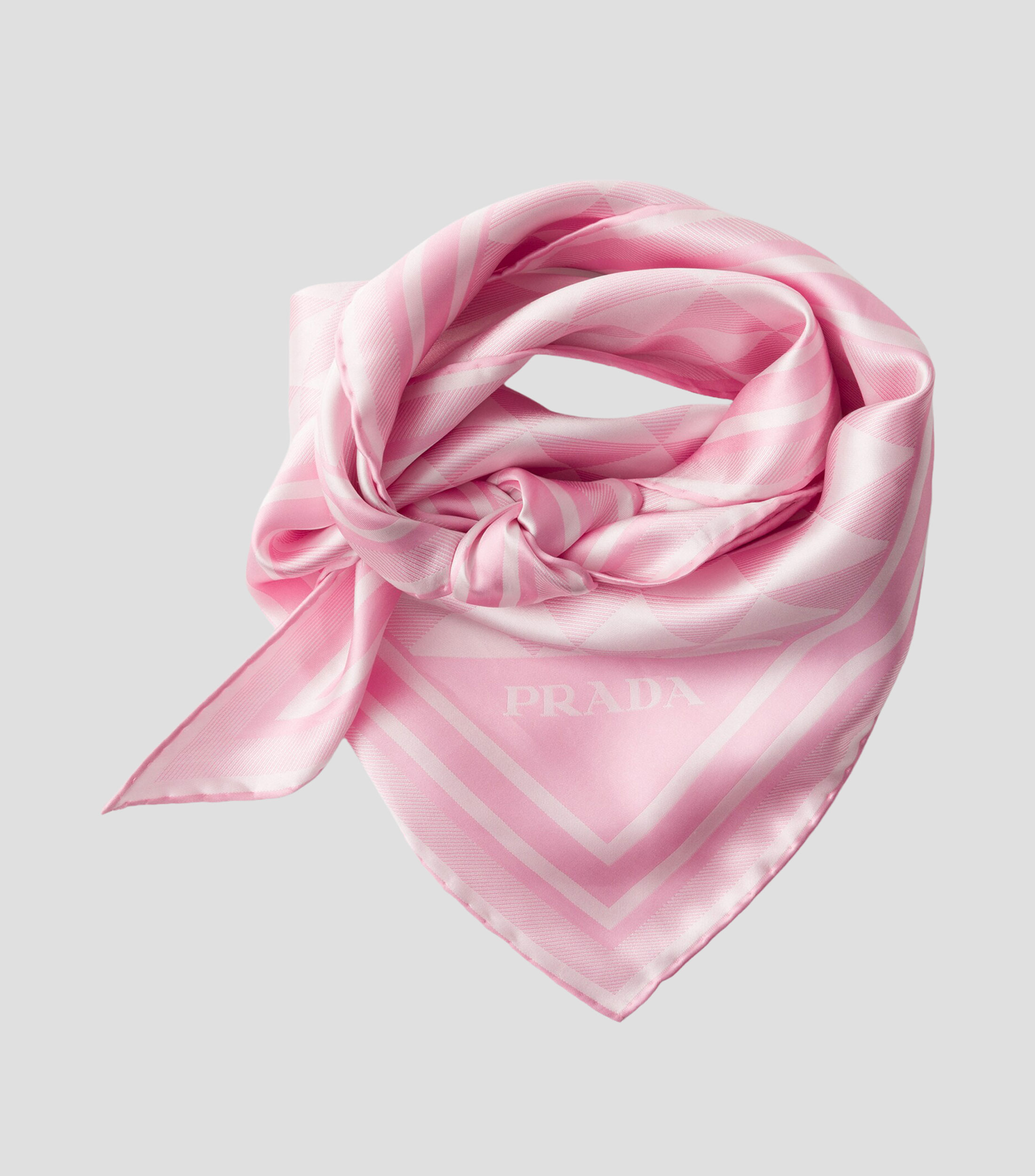 Pañuelo de seda con estampado Mujer