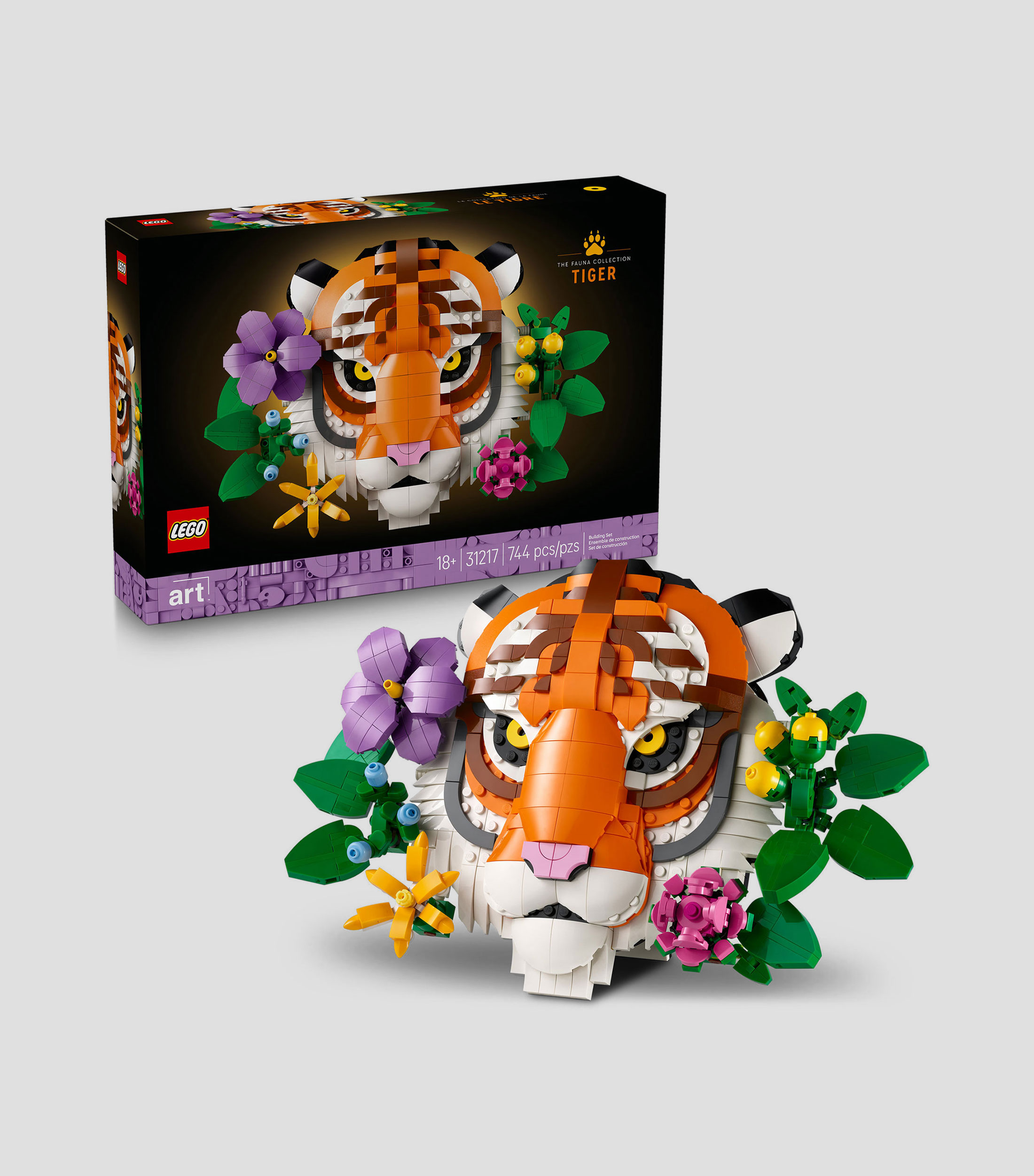 Lego Art Colección Fauna Tigre Regalo para Decorar 31217