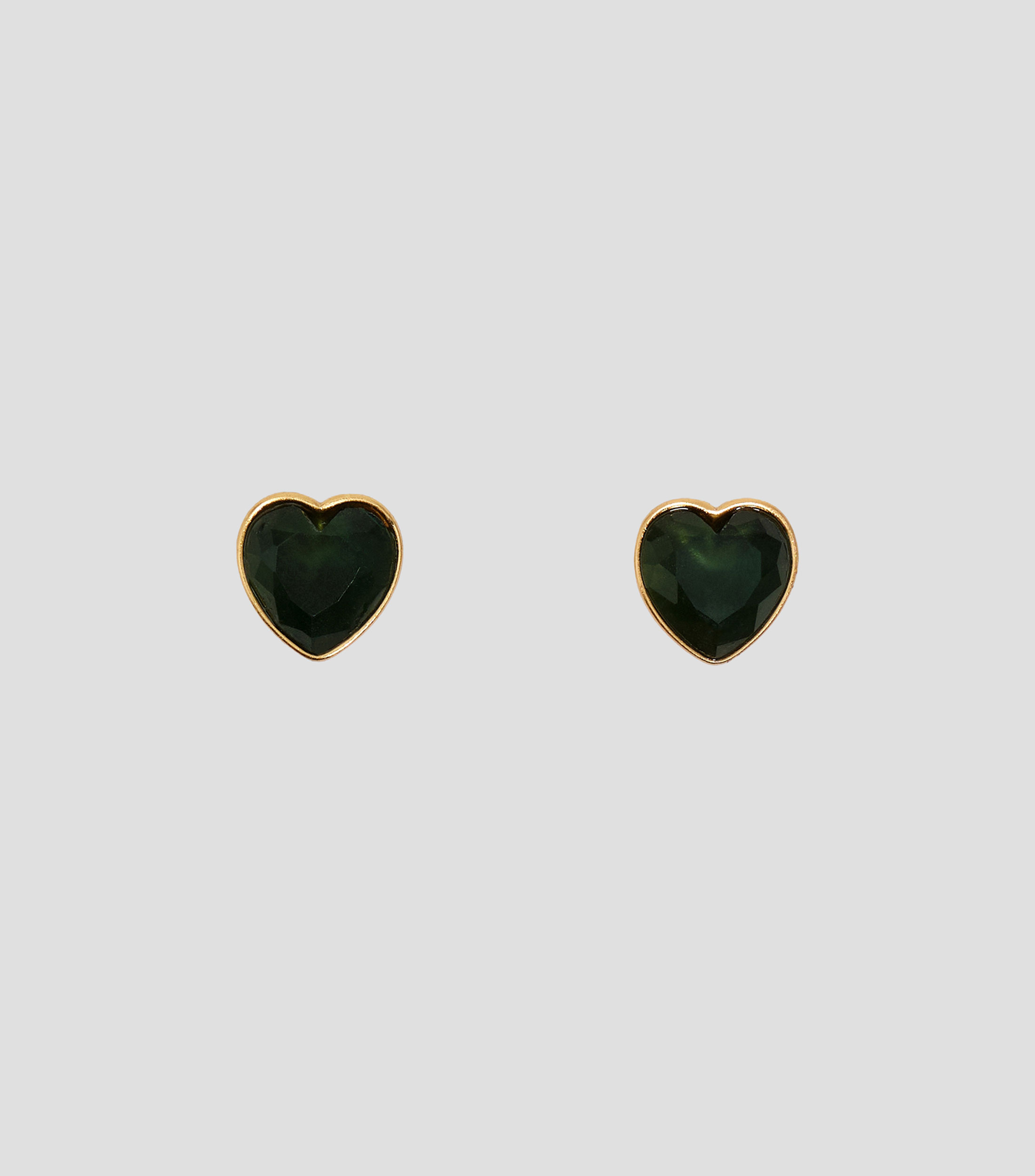 Aretes corazón cristal azul Mujer