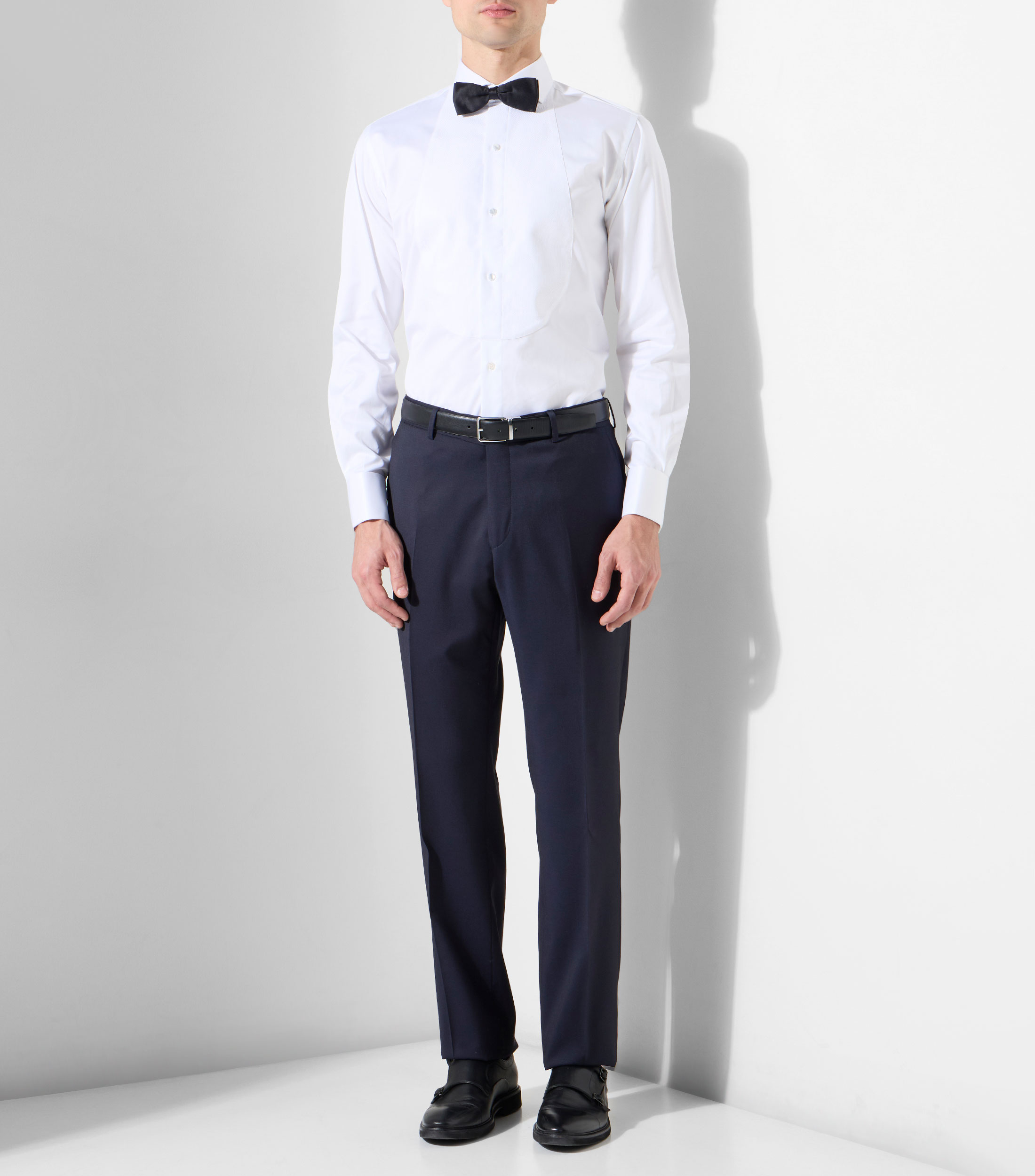 Camisa lisa manga larga Hombre