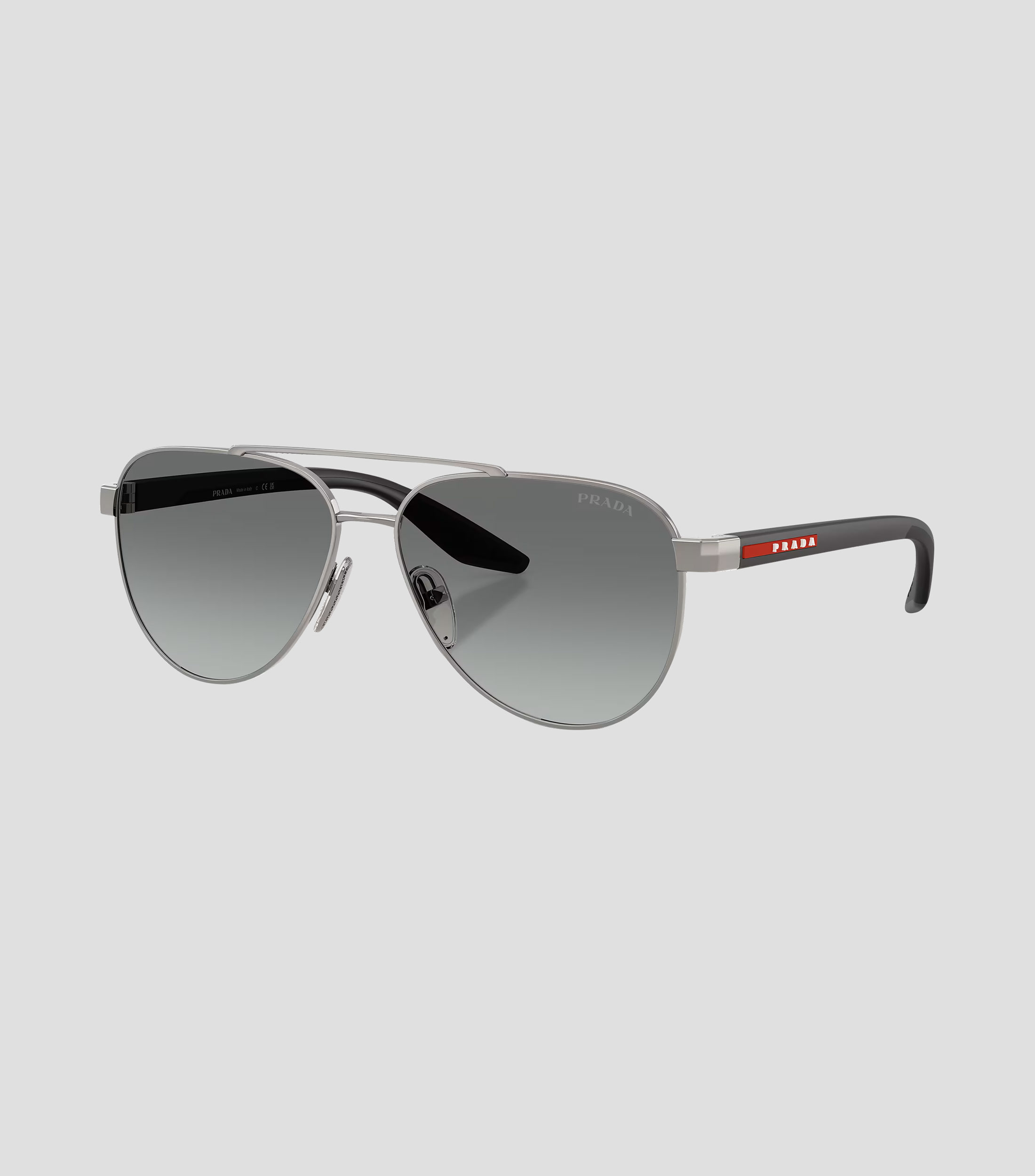 Lentes de sol aviador Linea Rossa gris plomo Unisex