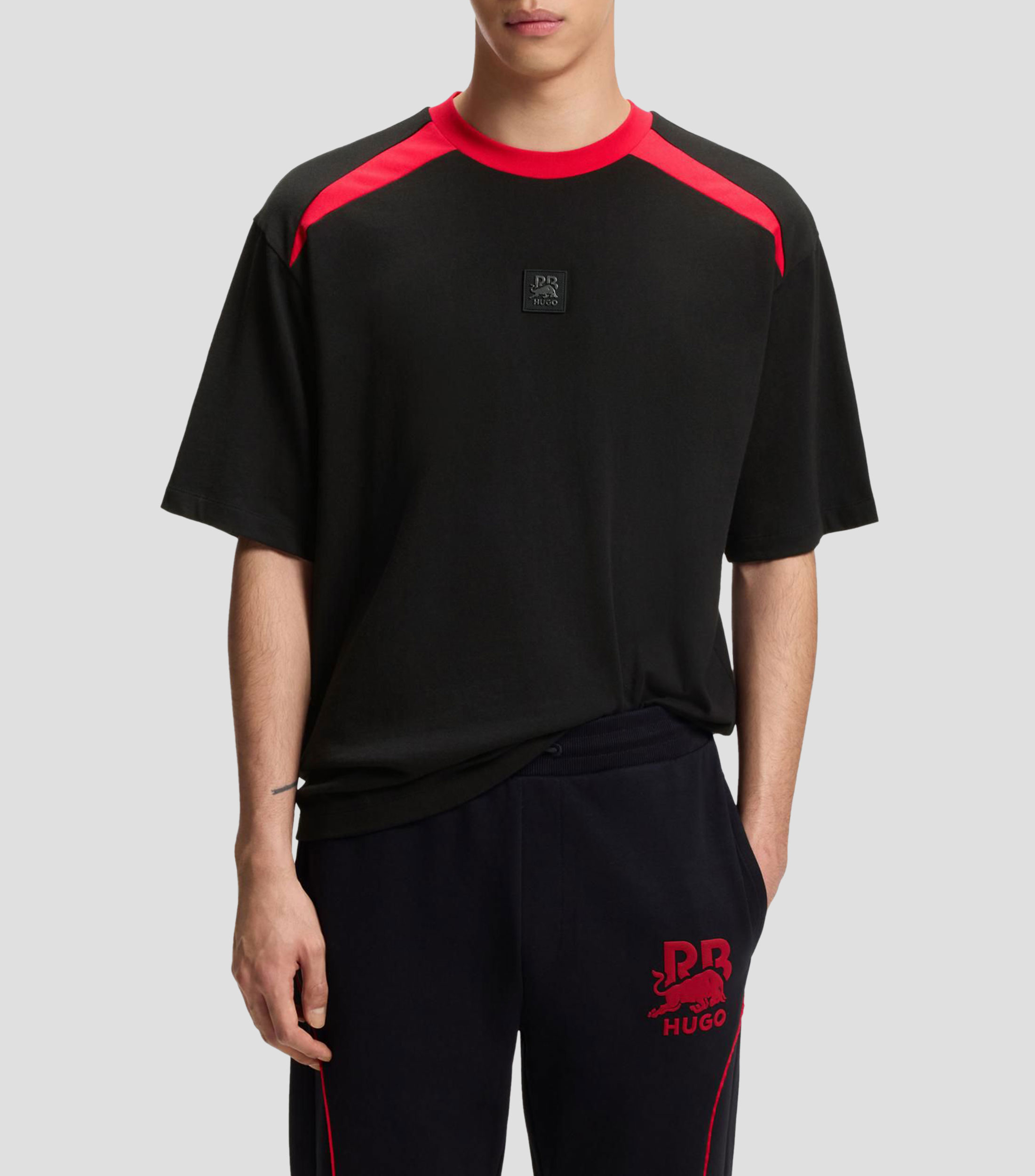 Playera Hugo x Rb de algodón con motivo de toro Hombre