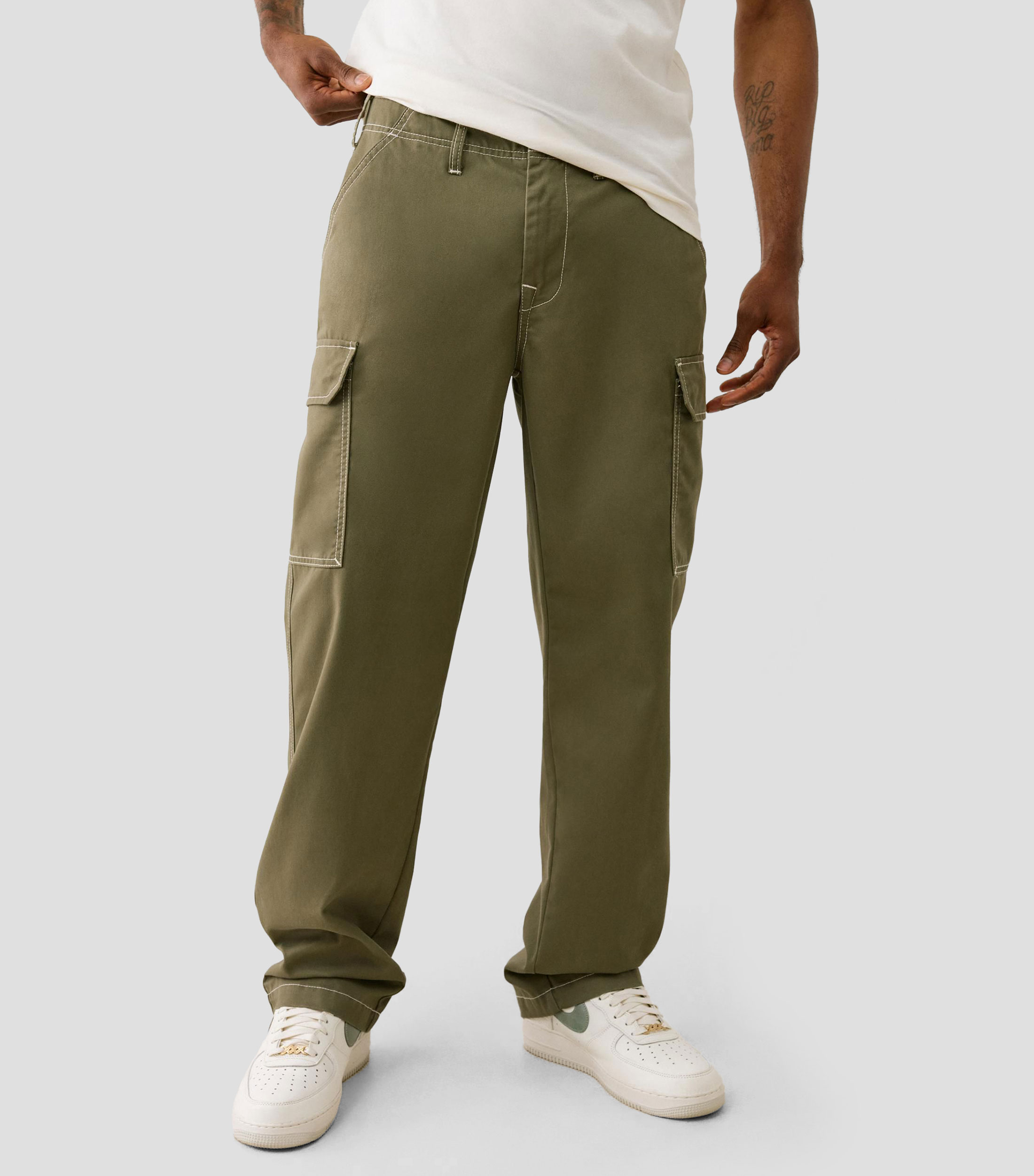 Jeans de corte cargo Hombre