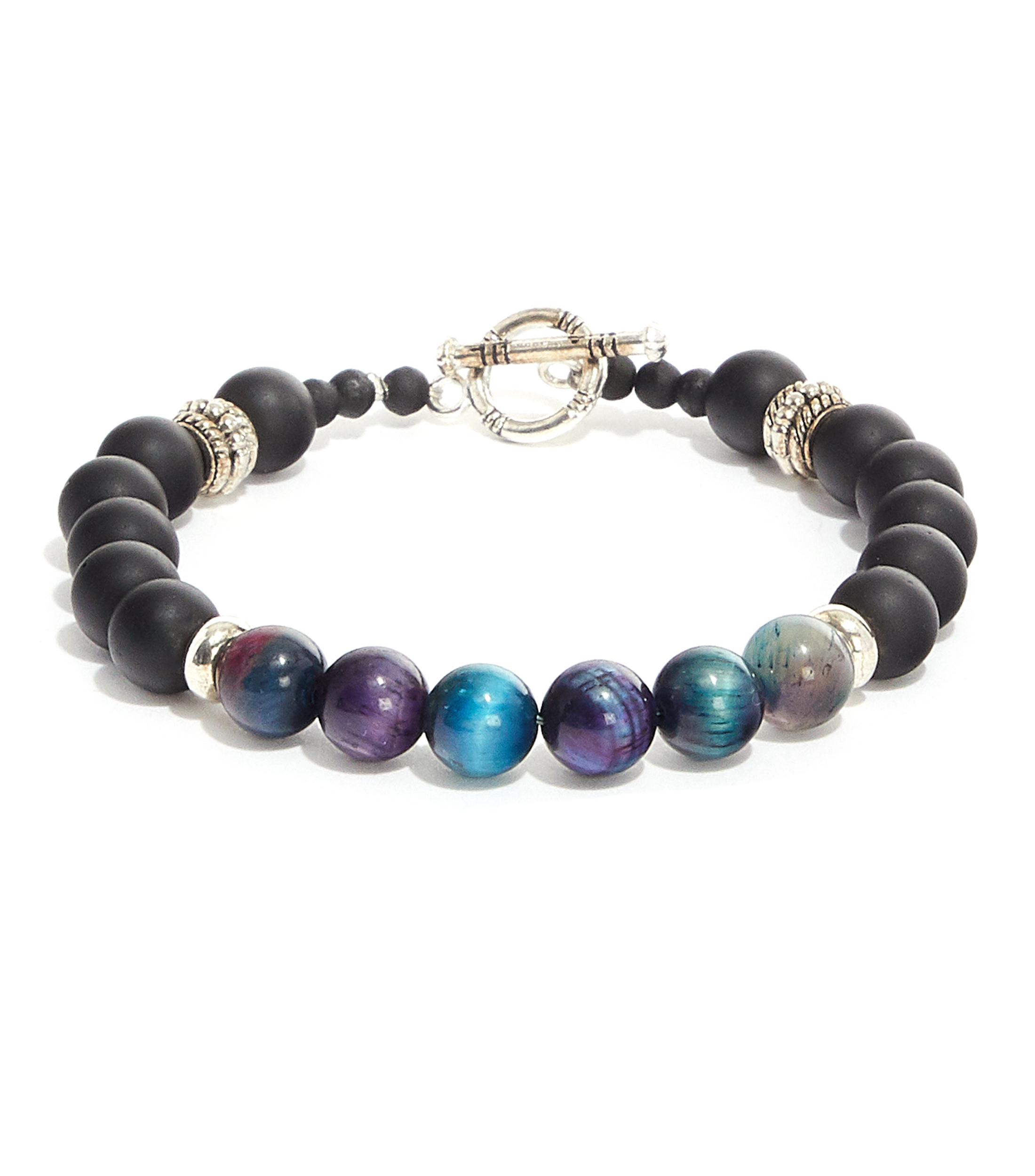 Pulsera Ojo de Tigre Multicolor Hombre