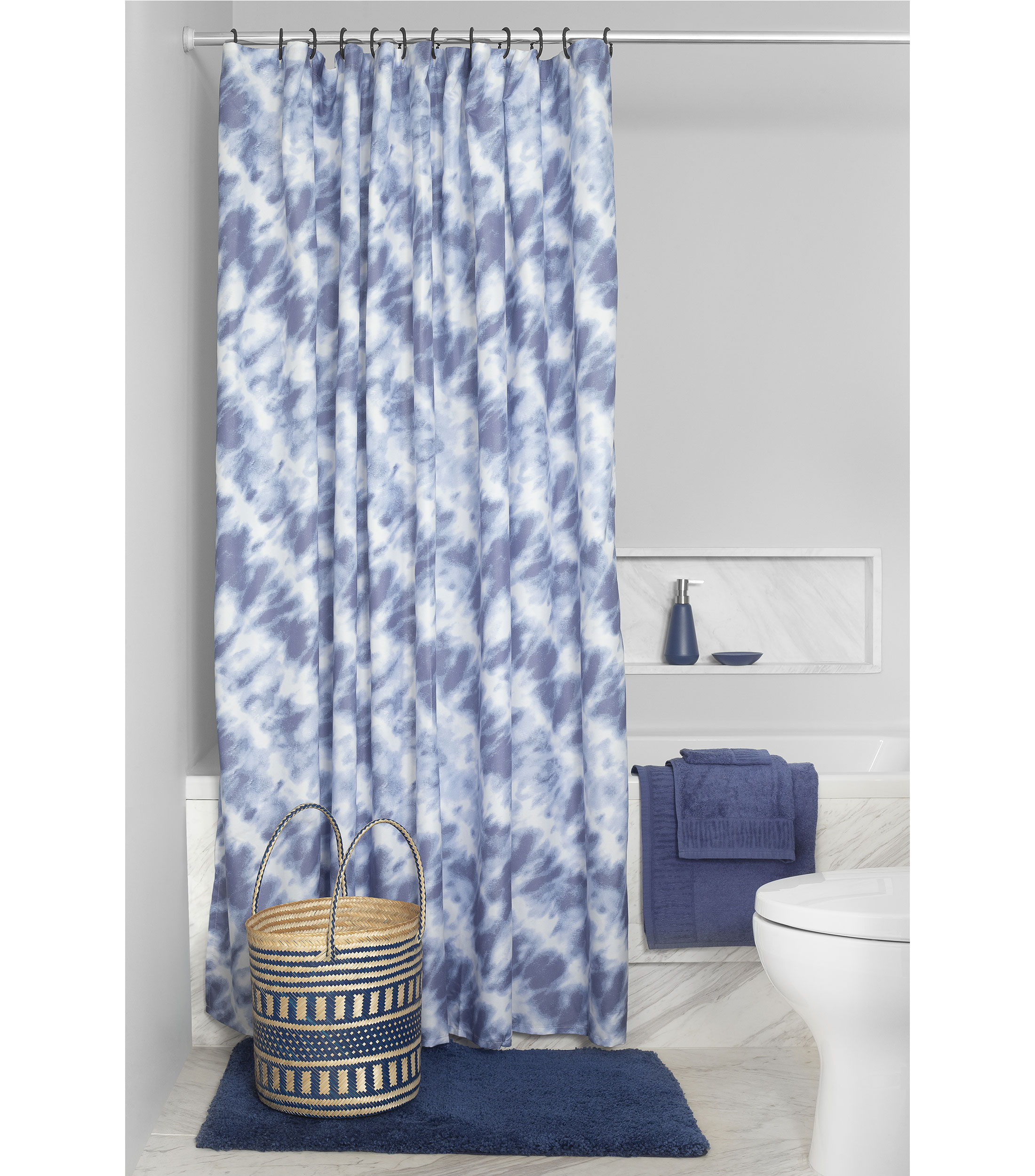 Cortina de Baño Dazzling Azul