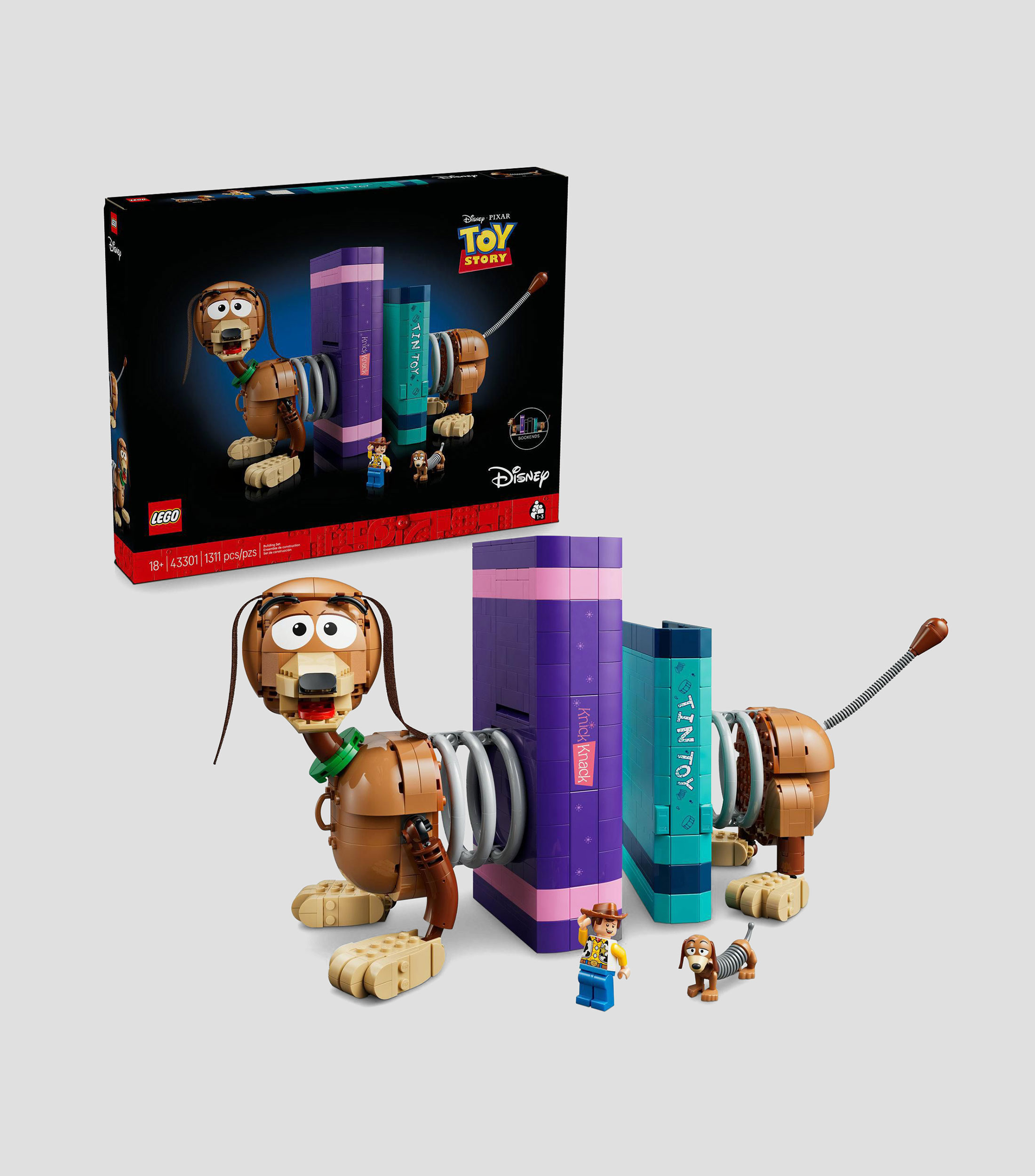 Lego Disney Pixar, Toy Story Soportes para Libros de Slinky