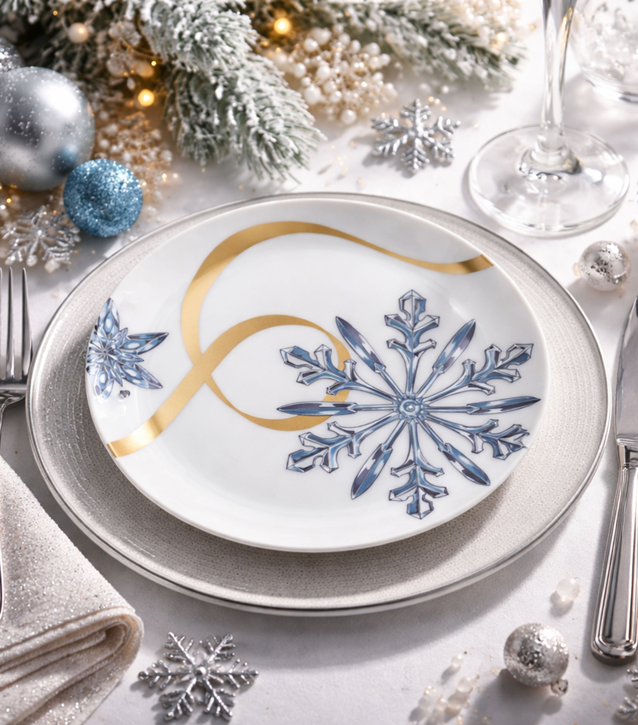Plato Laço Crystallize en porcelana