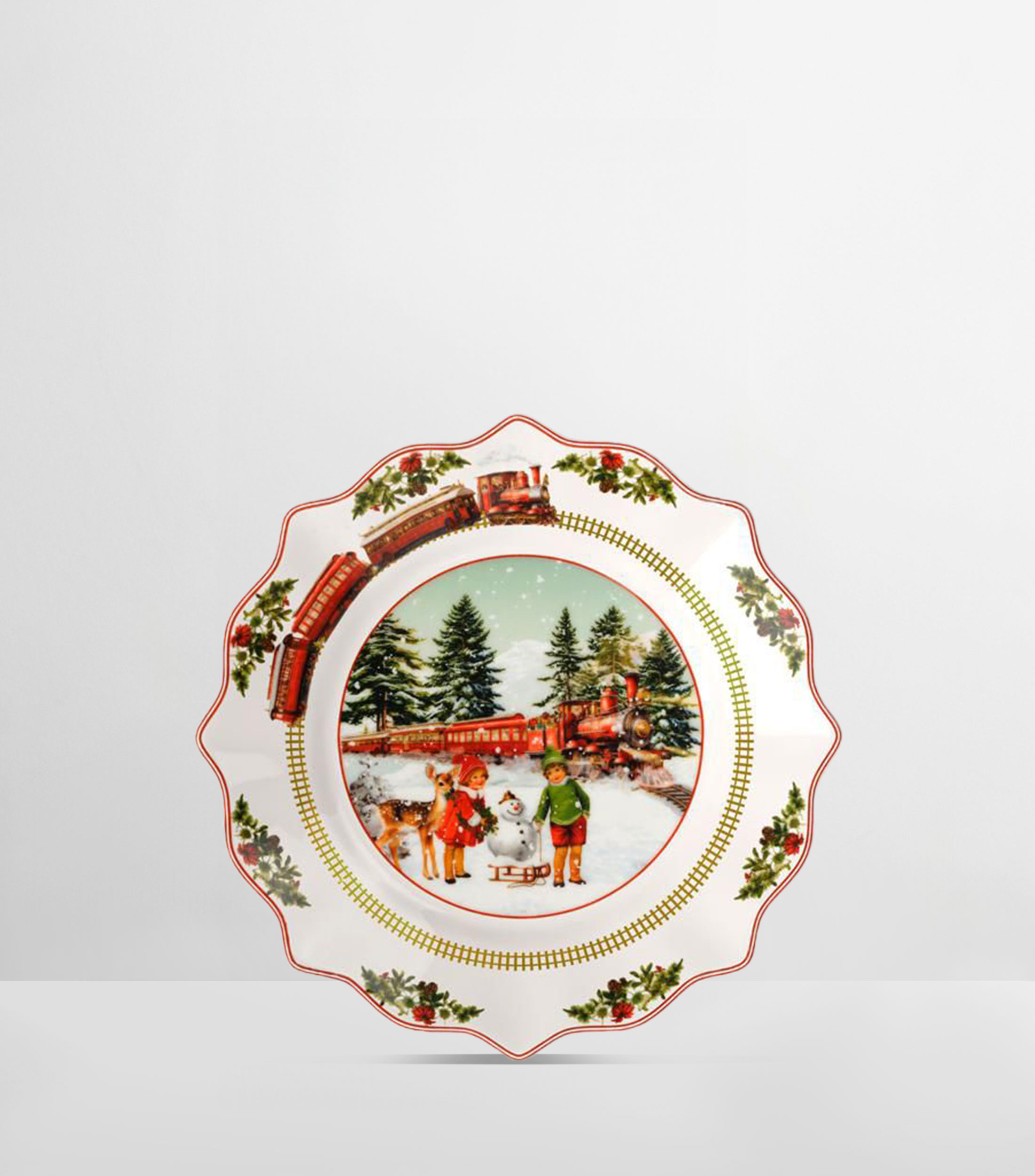 Plato de Ensalada An Christmas Edition en Porcelana