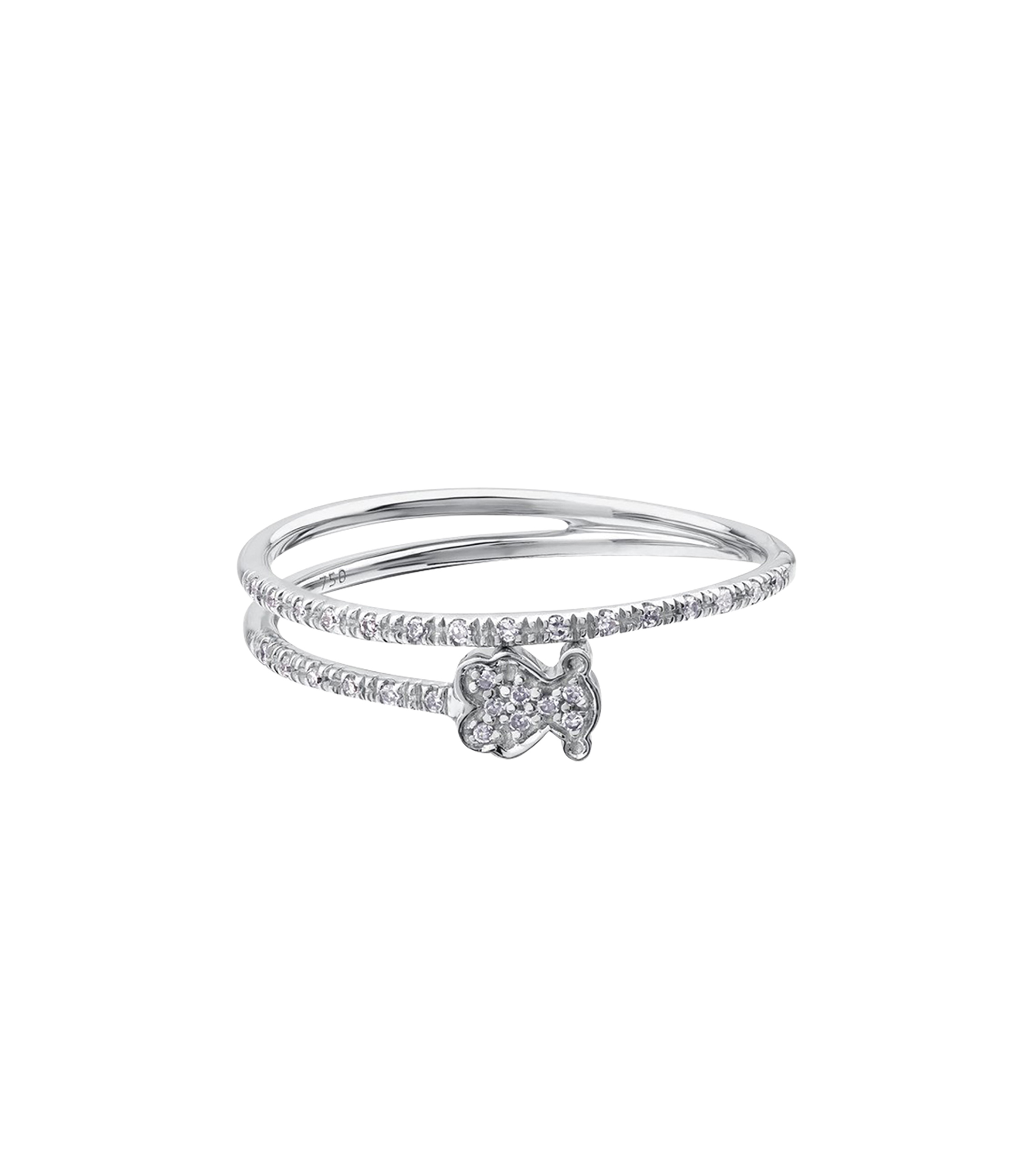 Tous Anillo en oro blanco 18 Kts con diamantes Mujer El Palacio de Hierro Tous Anillo en oro blanco 18 Kts con diamantes Mujer El Palacio de Hierro