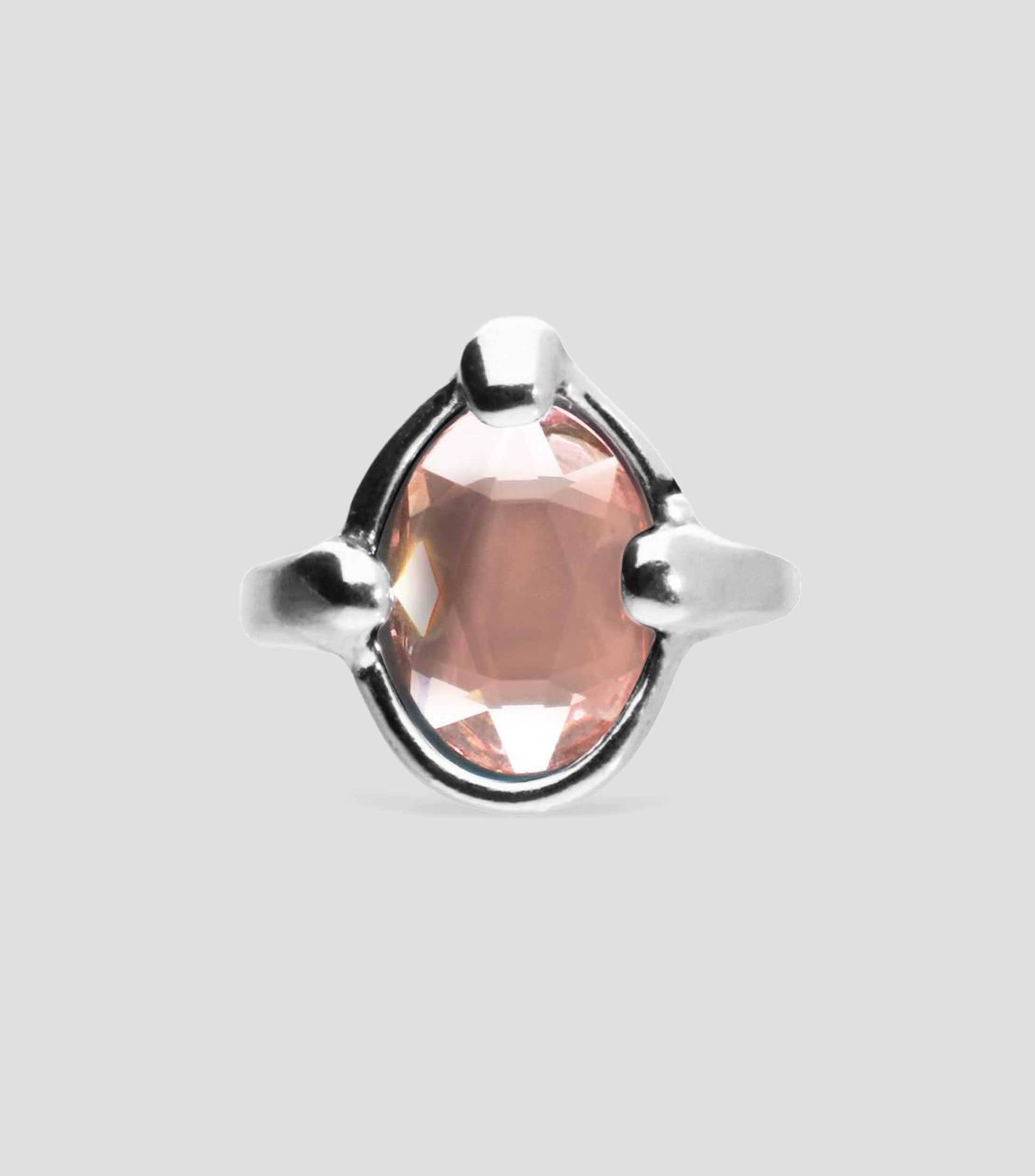 Anillo con incrustación de cristal Mujer