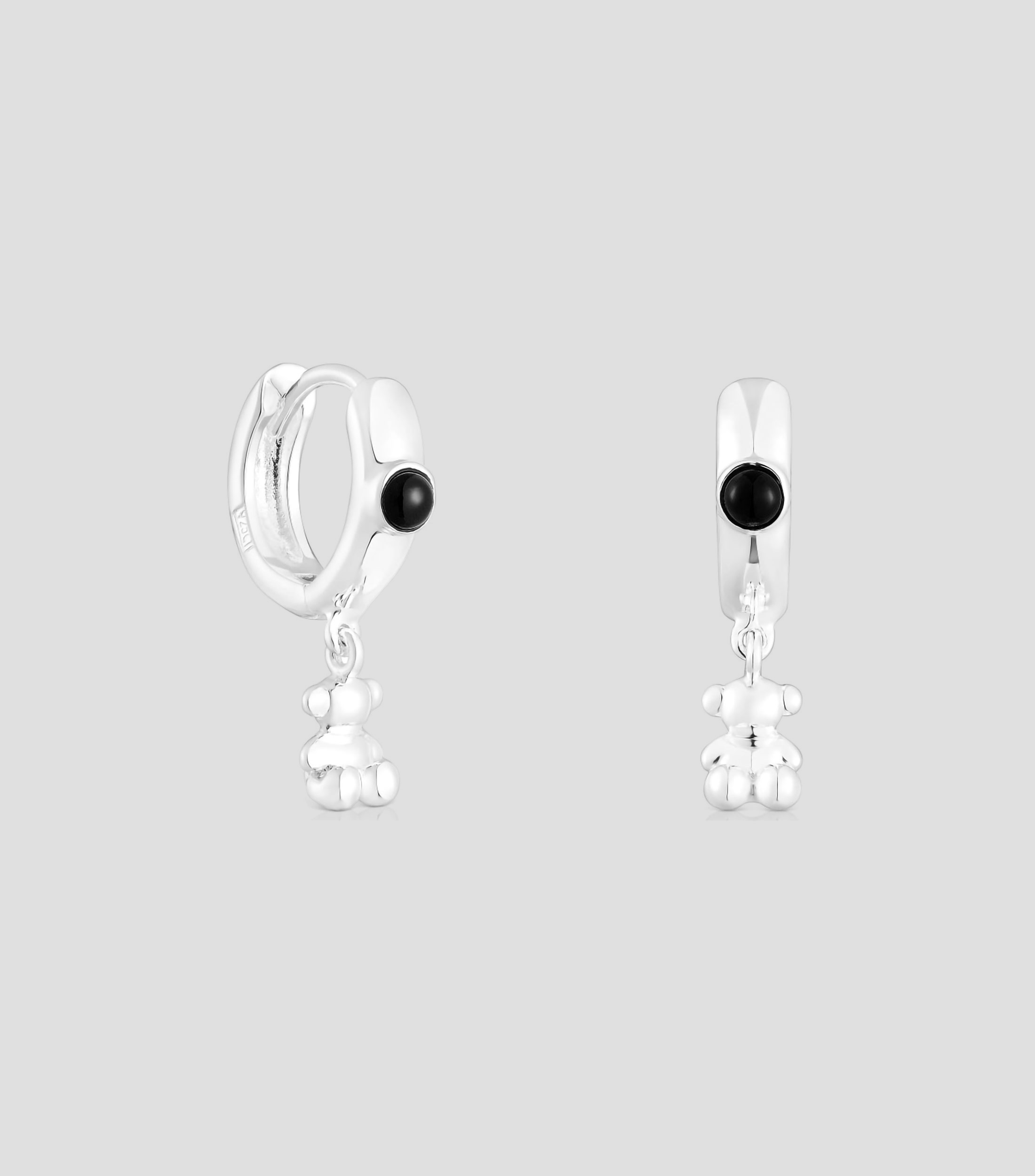 Aretes en plata Bold Bear Mujer