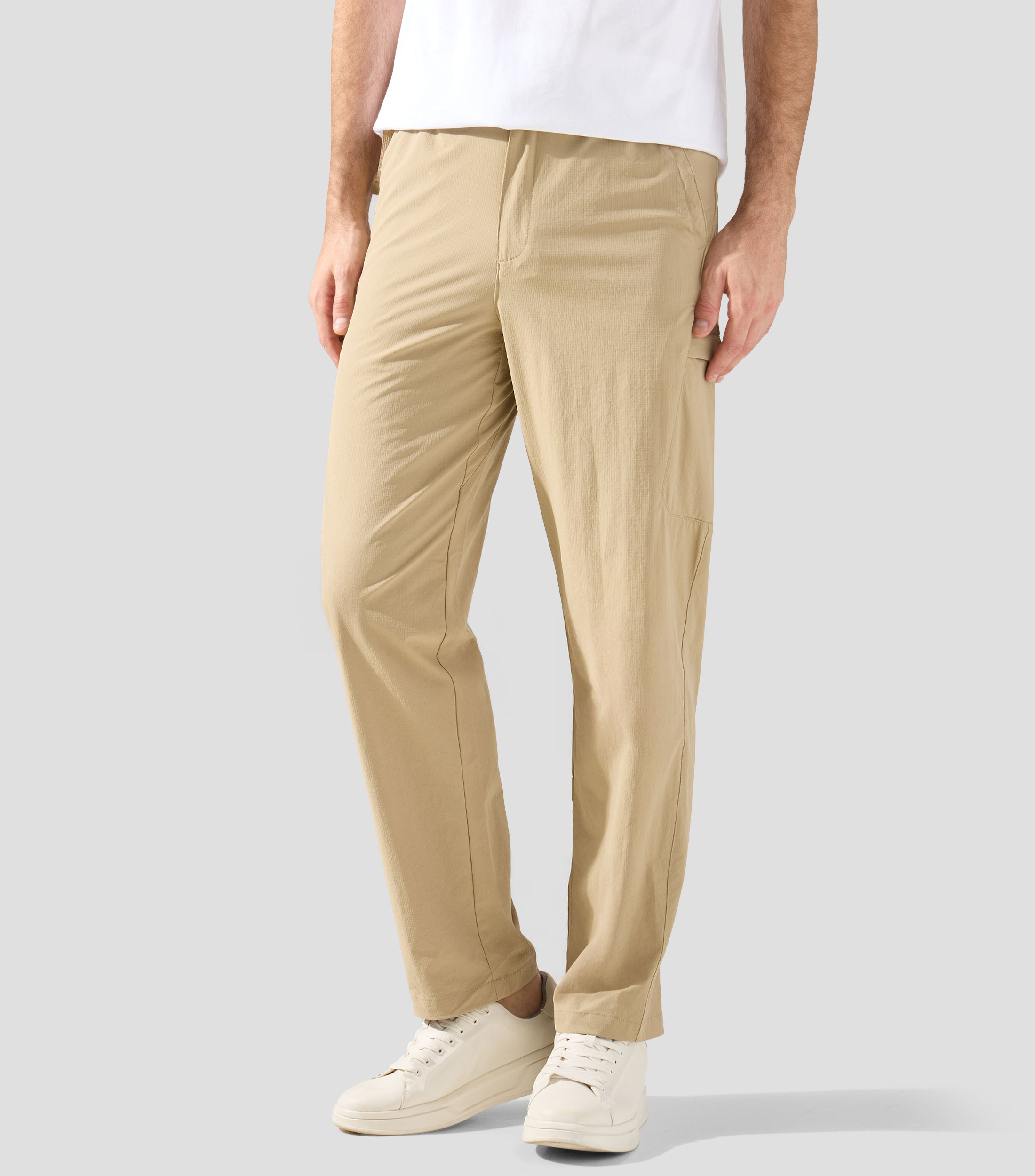 Pantalón con cinturón Hombre