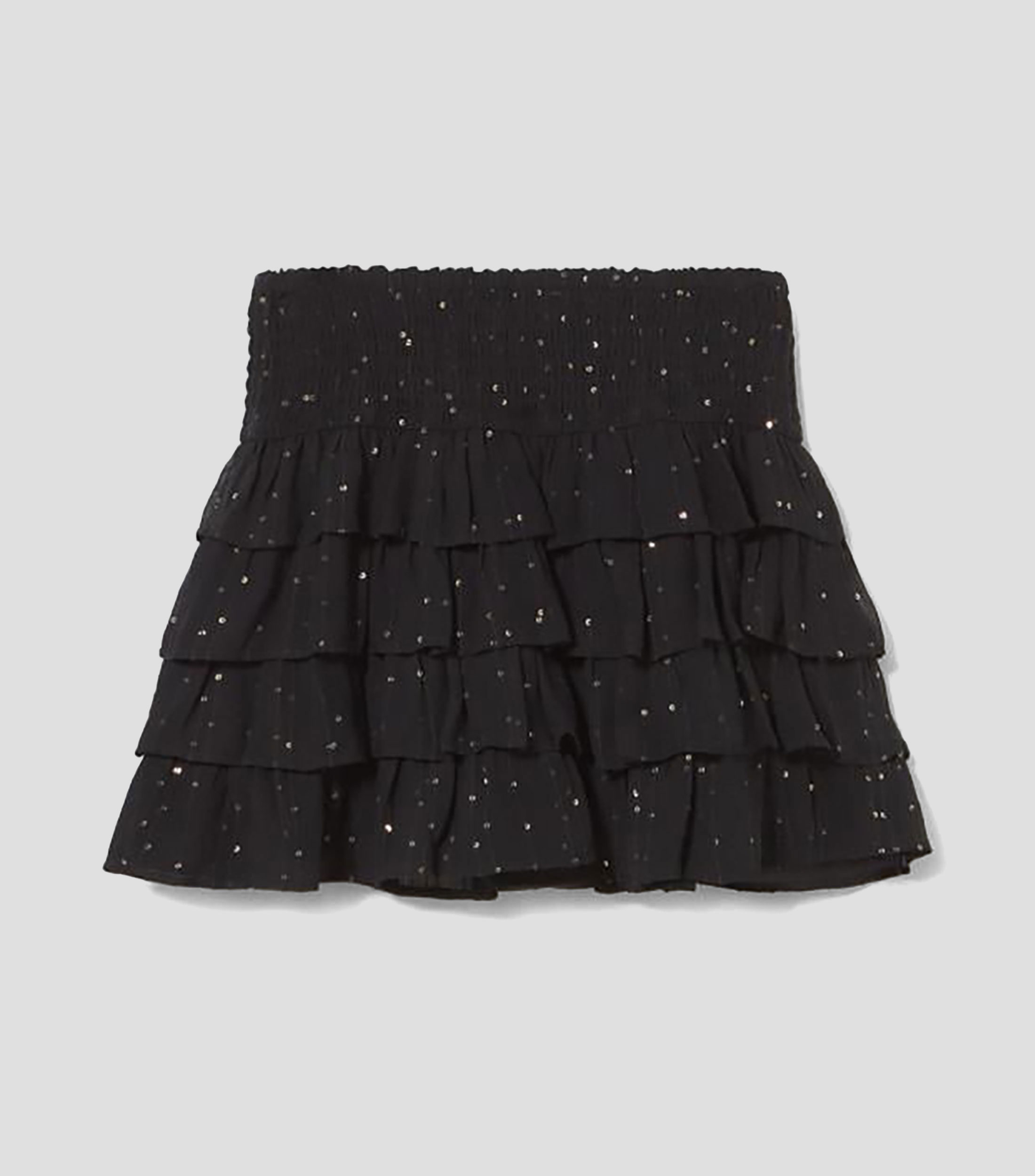 Falda corta de corte recto Mujer