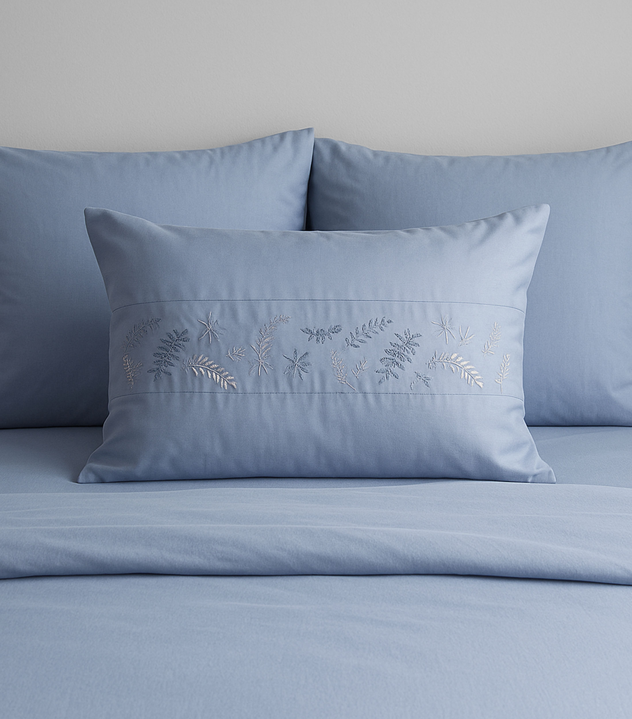 Funda para Almohada Estándar de Algodón Pecan Satín Ocean