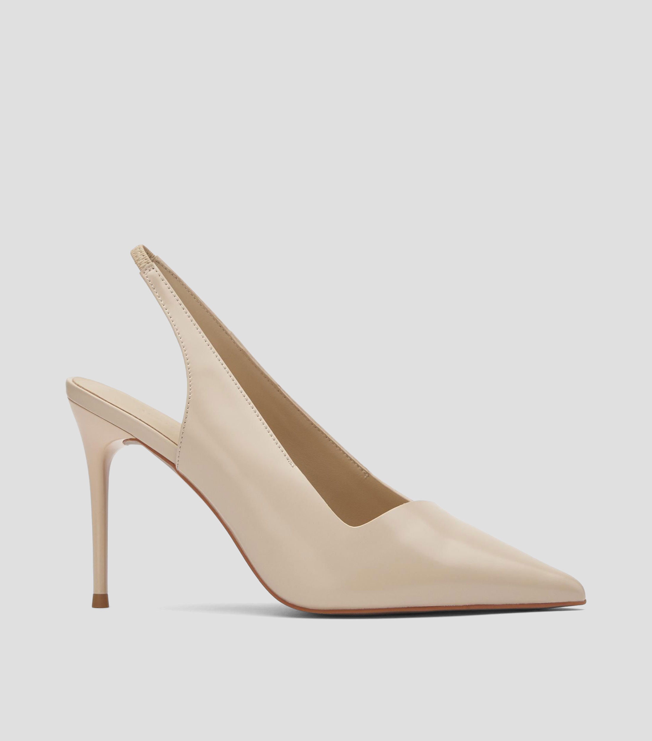 Zapatillas Slingback de tacón alto de aguja Mujer