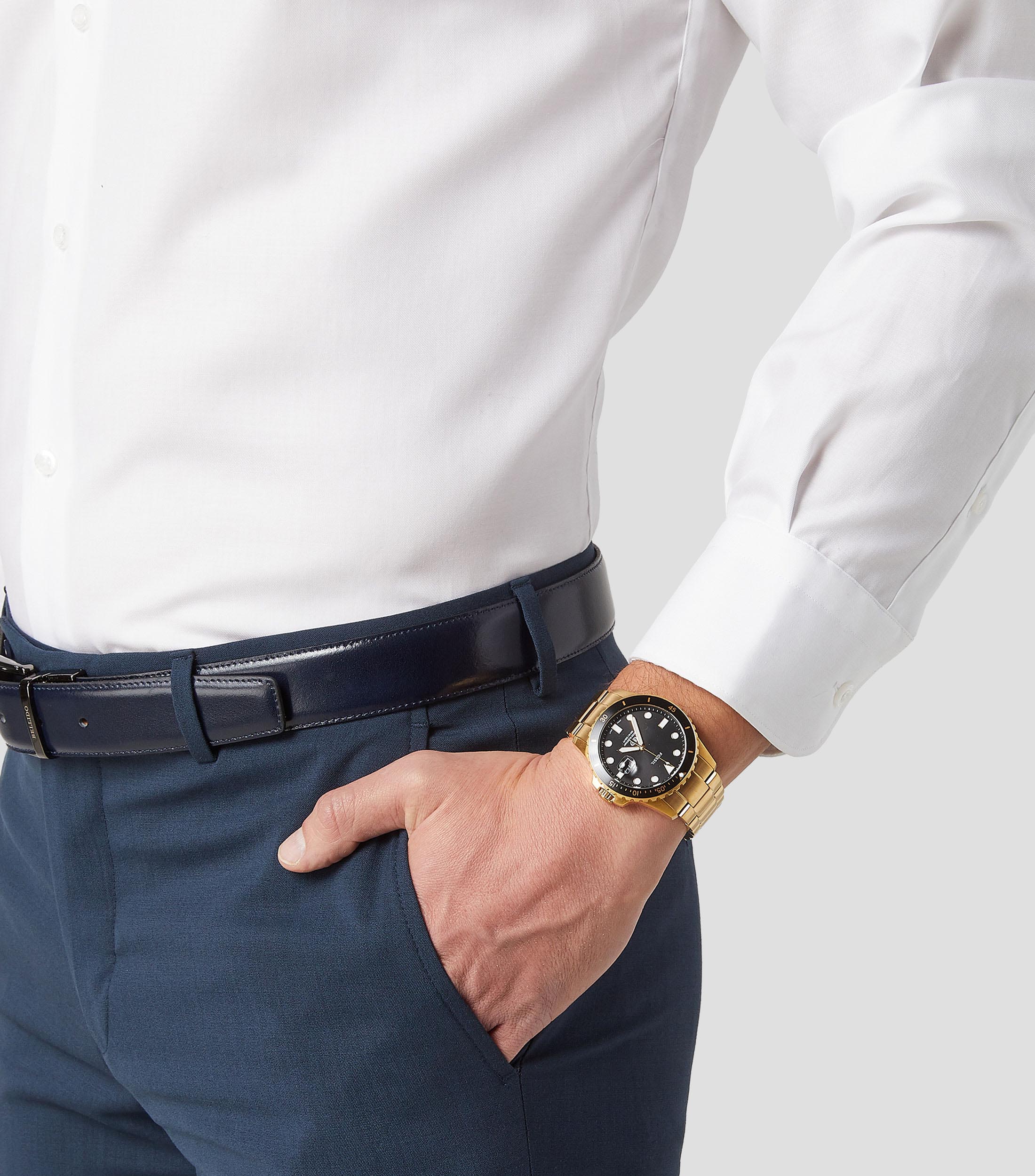 Reloj para Hombre Blue Dive Casual, Oro, Negro