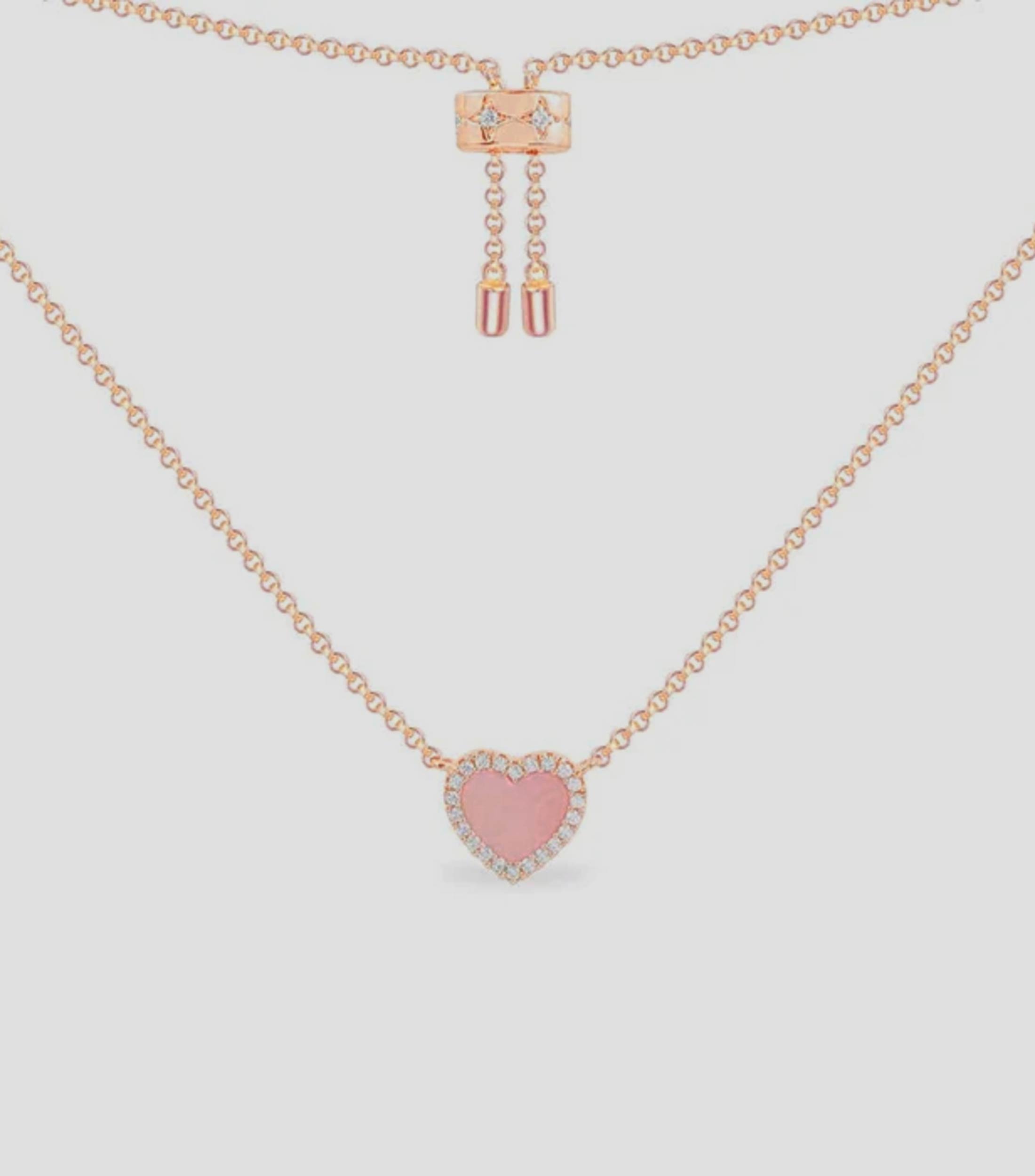 Collar con dije de corazon Mujer
