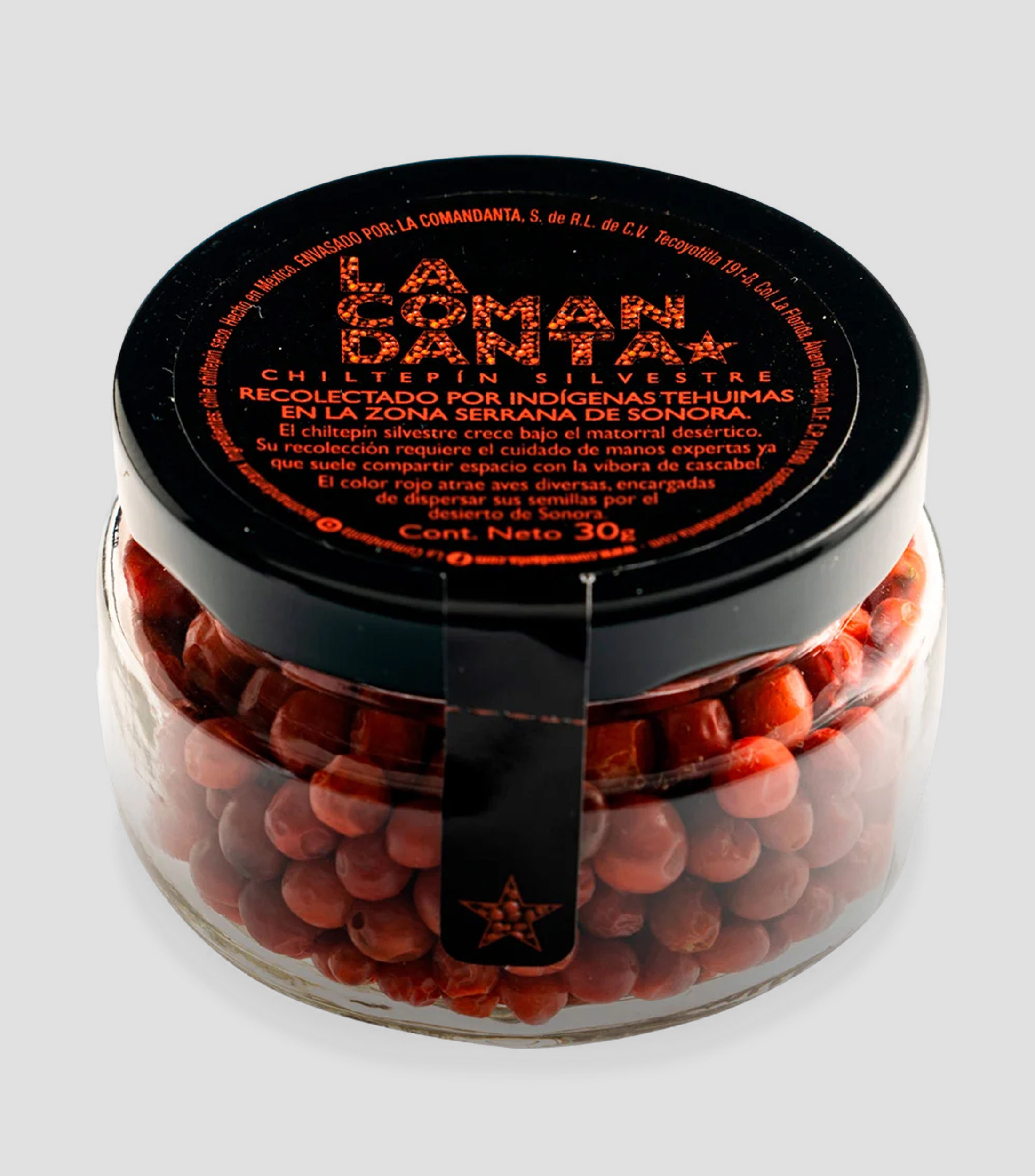 Chile Chiltepín La Comandanta, 30 g