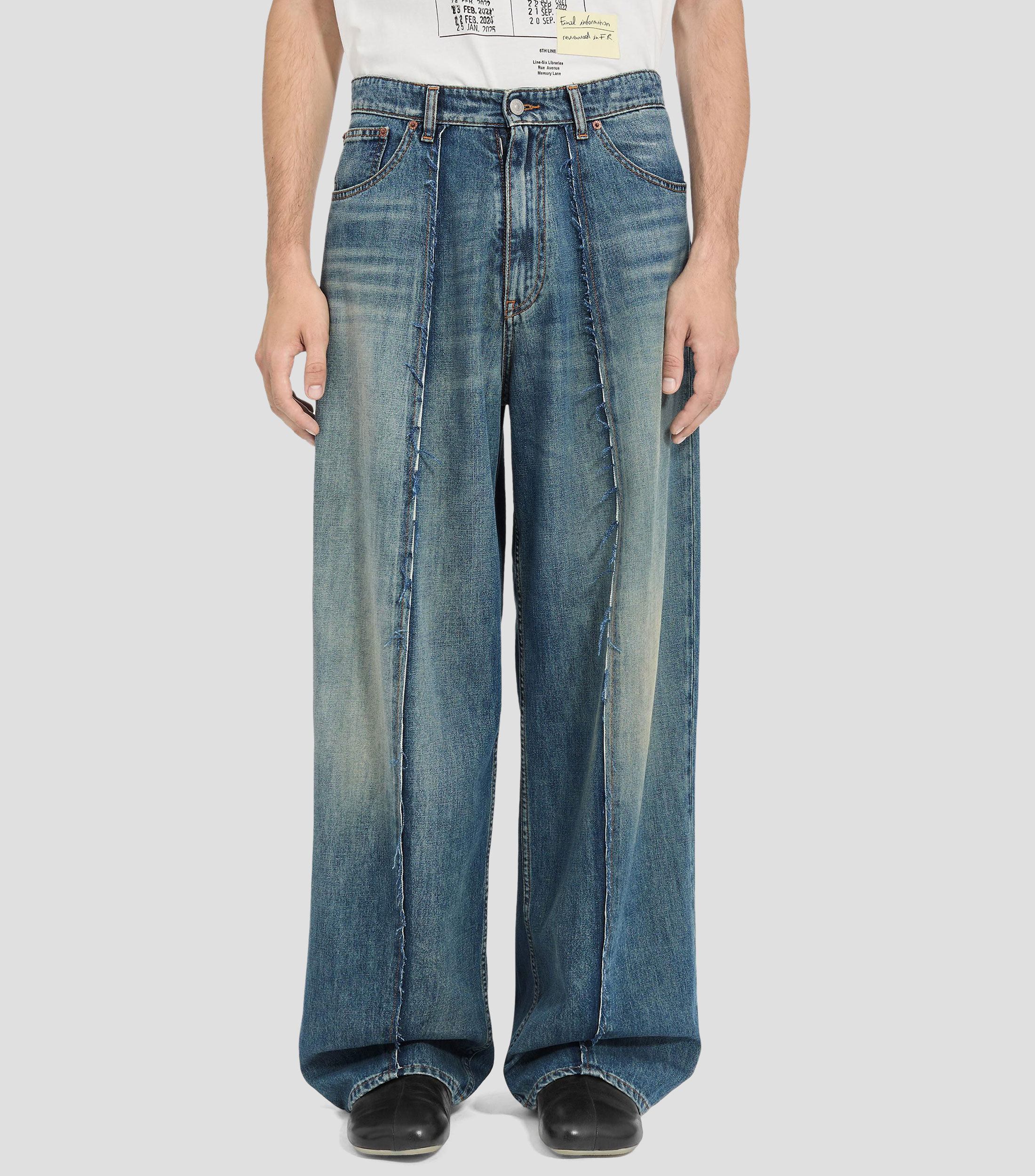 Jeans de corte oversized Hombre