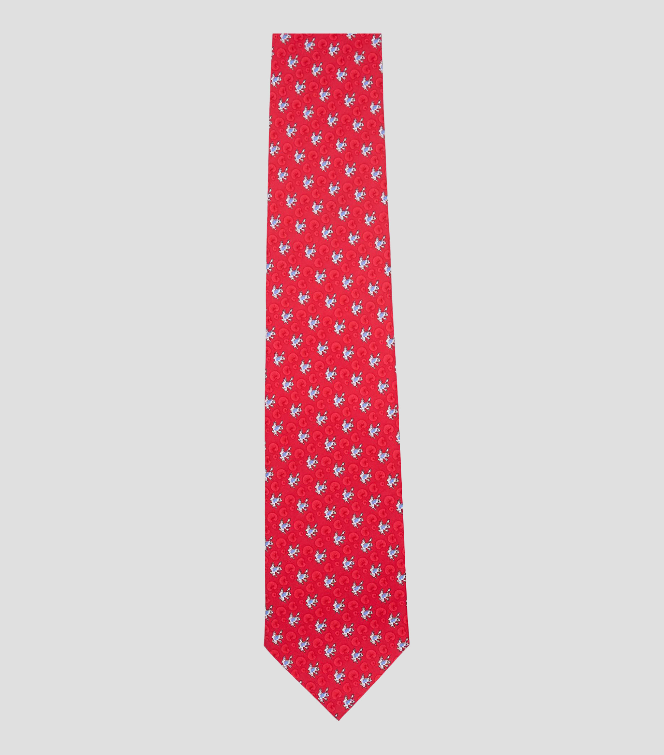 Corbata ancha de seda estampada