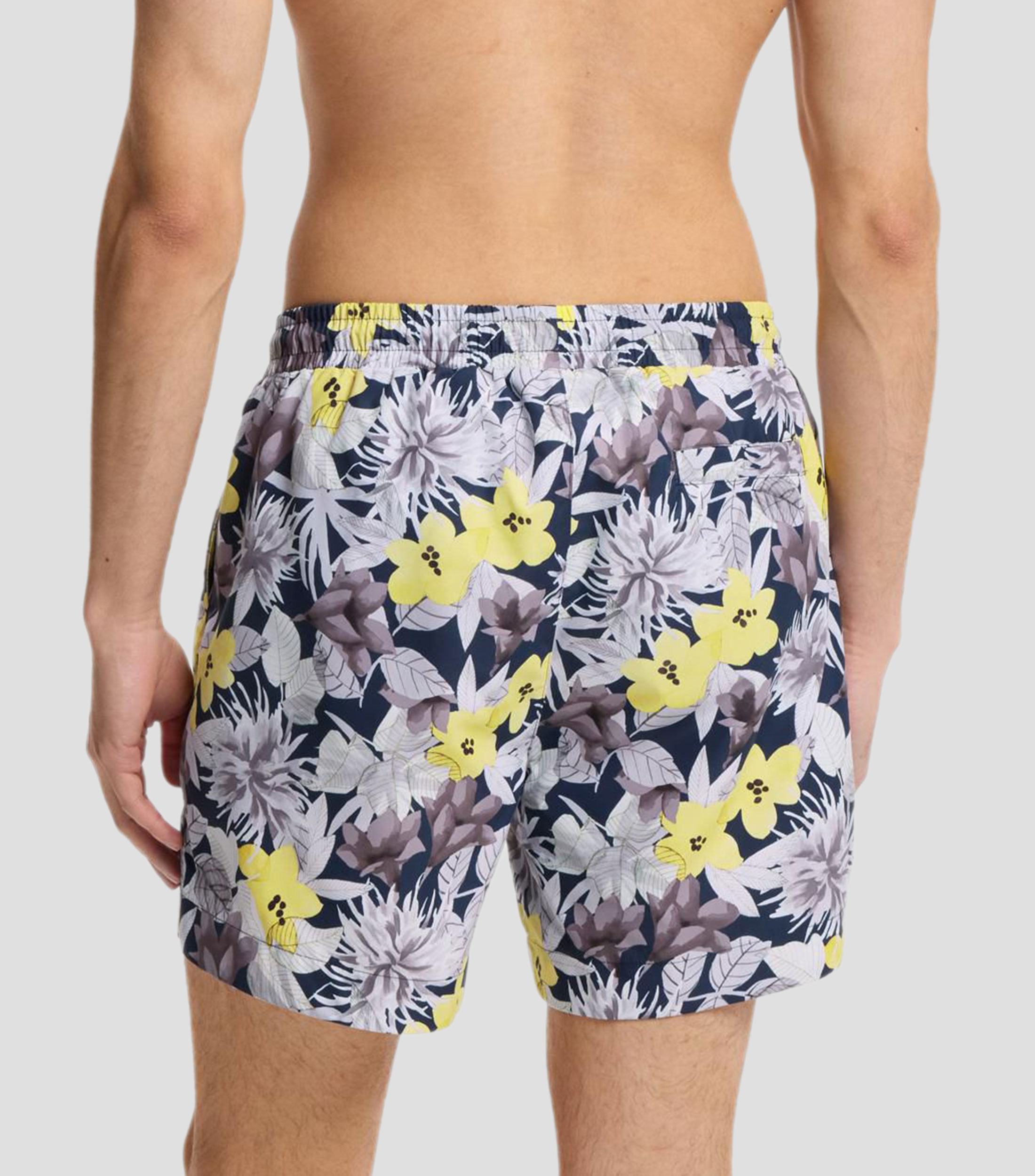 Traje de baño estampado con detalle de logo Hombre