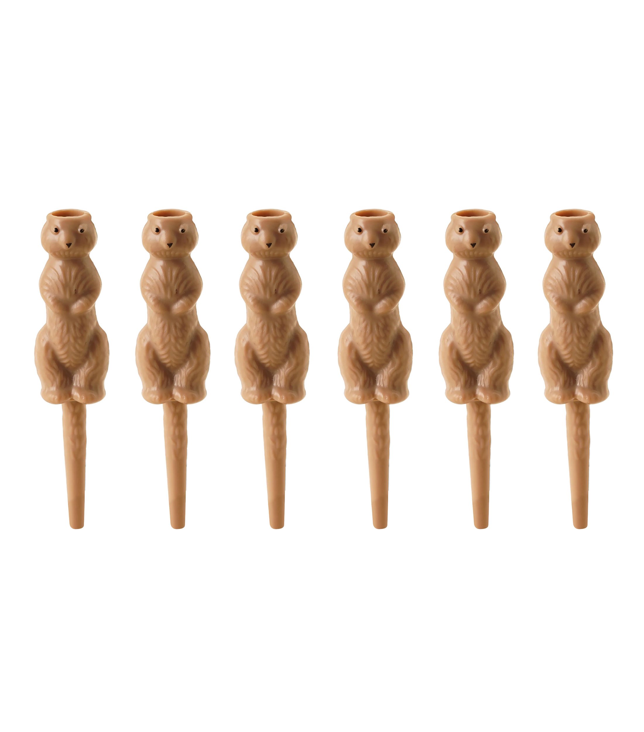 Set 6 tees para golf con forma de tuzo