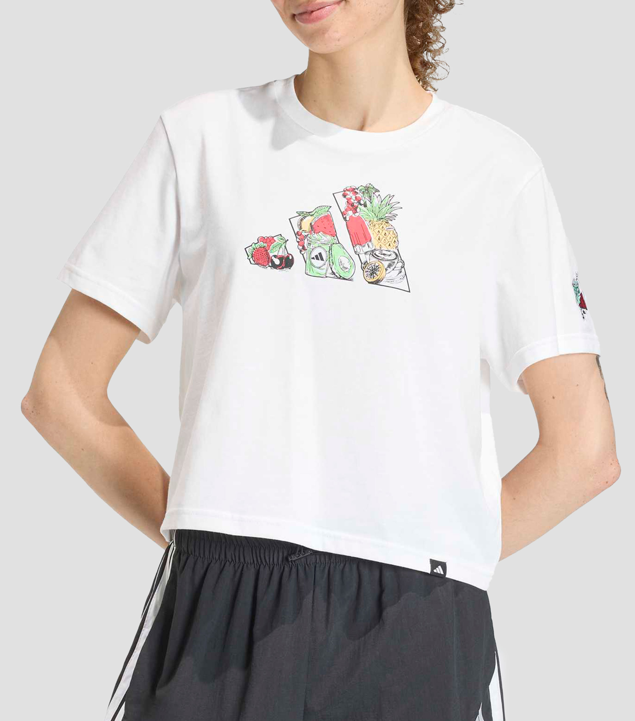 Playera casual Food con estampado Mujer