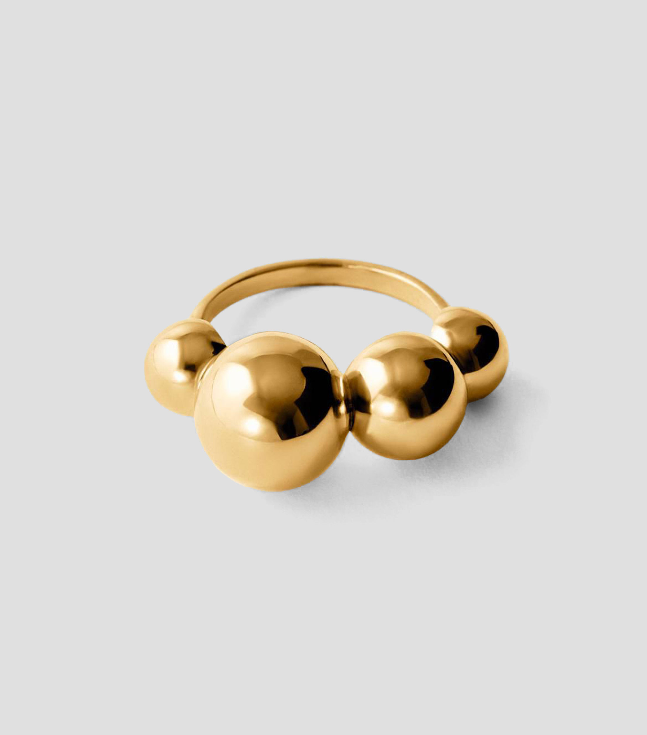 Anillo en Plata .925 con esferas Mujer