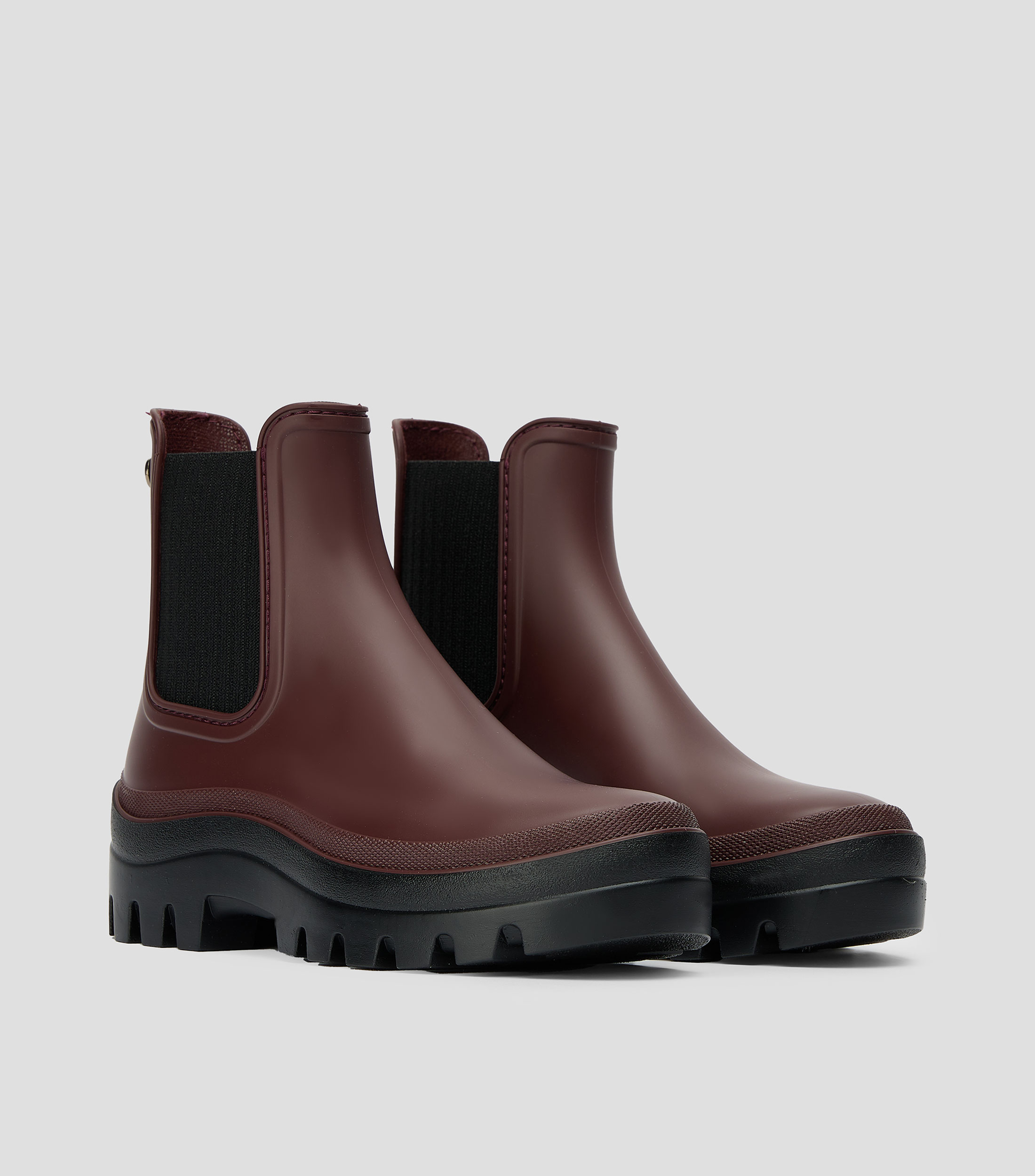 Botas casuales cortas con tacón bajo y ancho Mujer