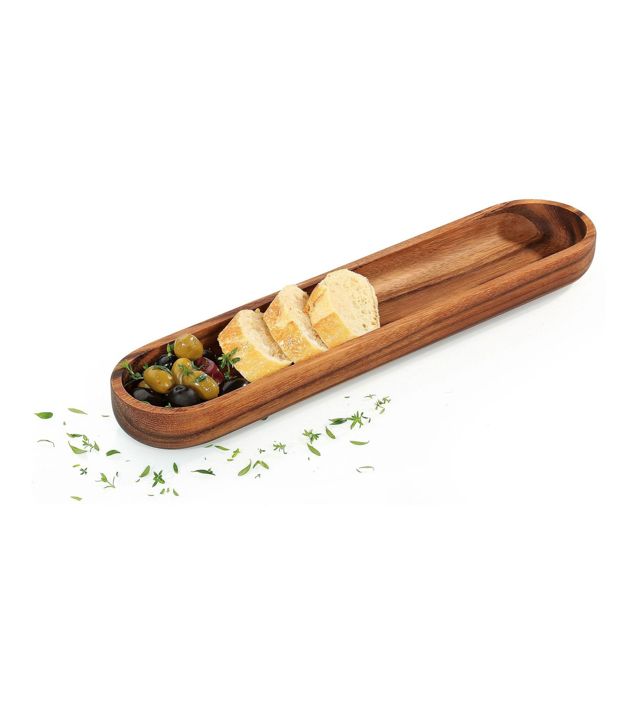 Bandeja para servir pan en madera