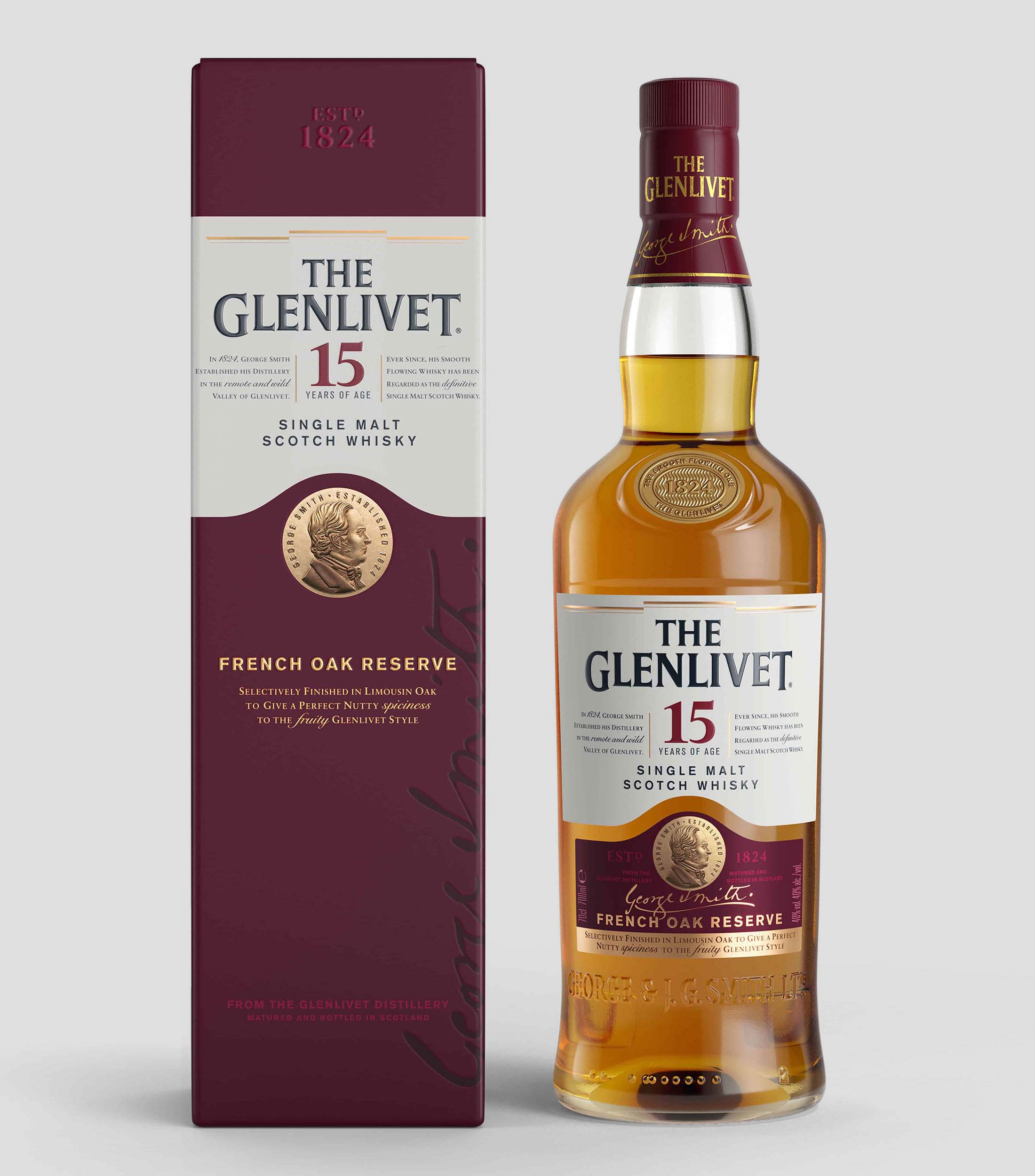 Whisky The Glenlivet 15 Años, 700 ml