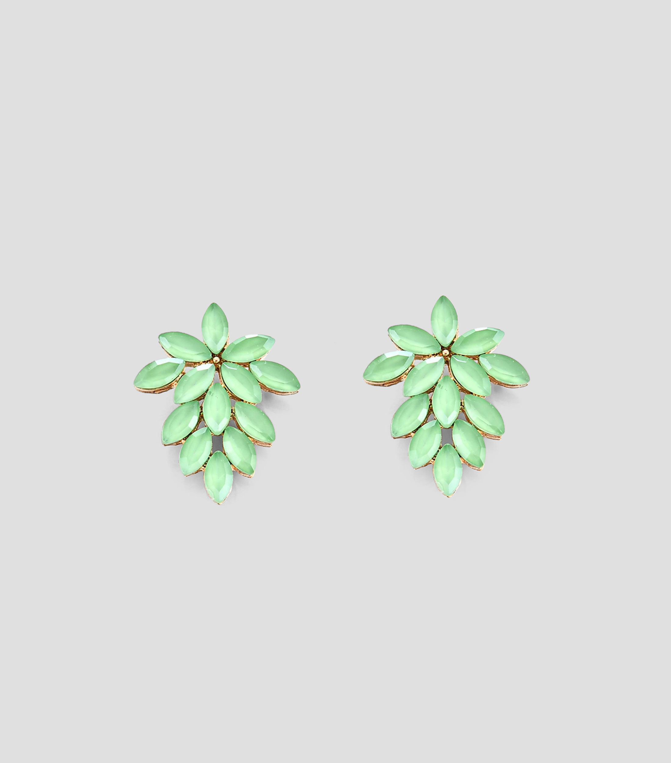 Aretes con cristales Mujer
