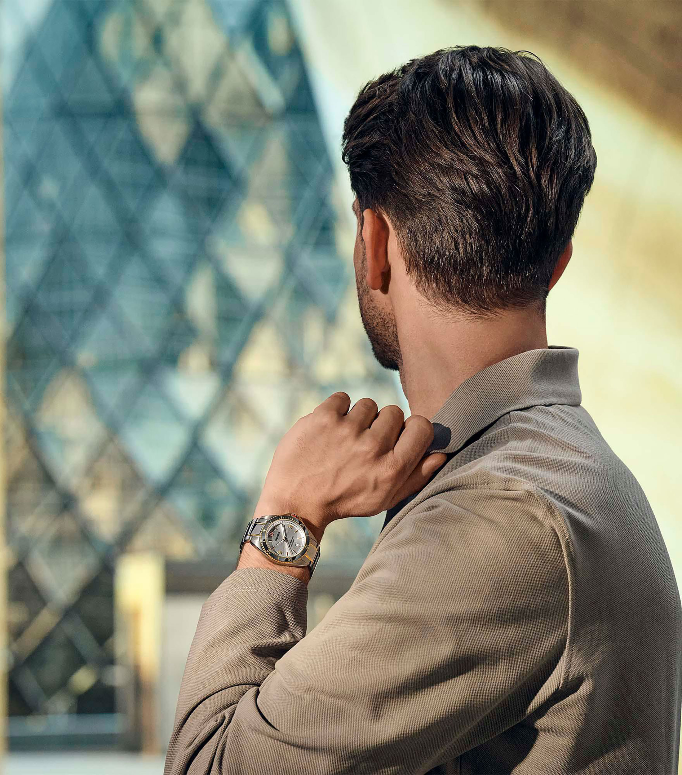 Reloj para Hombre Executive Casual Plateado, Negro