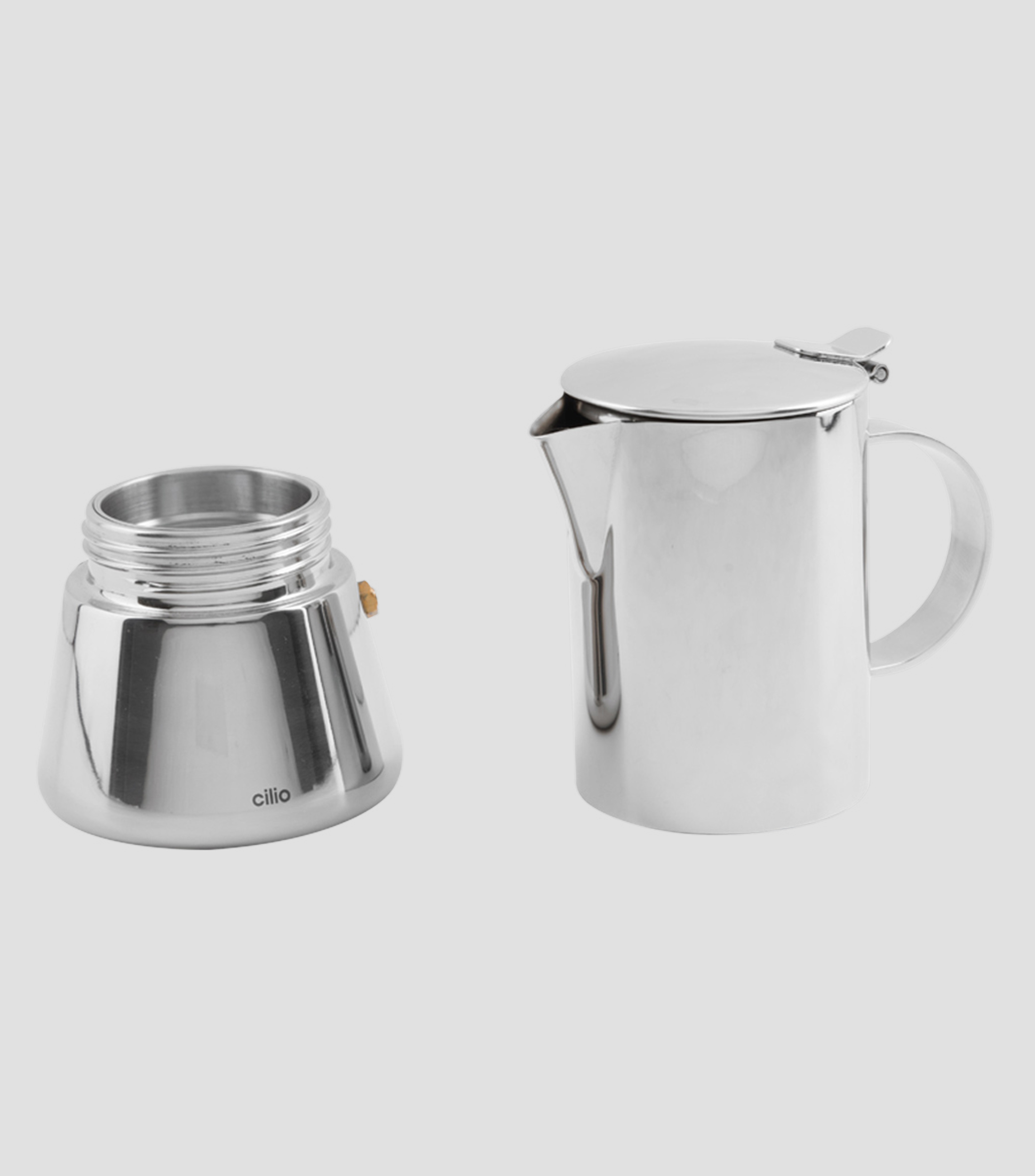 Cafetera Espresso Aida en acero, 350 ml