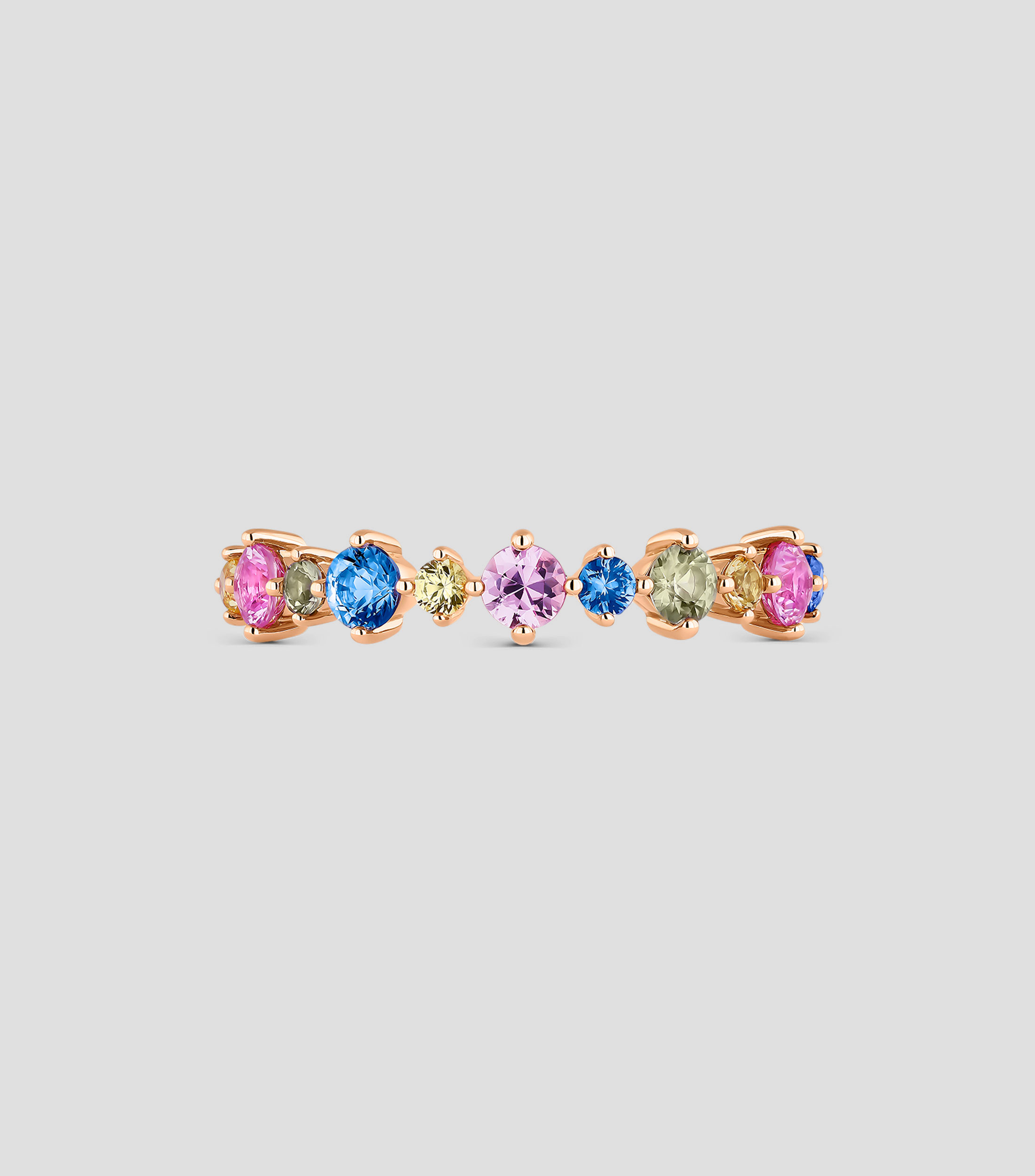 Anillo en oro rosa de 18 Kts Mujer