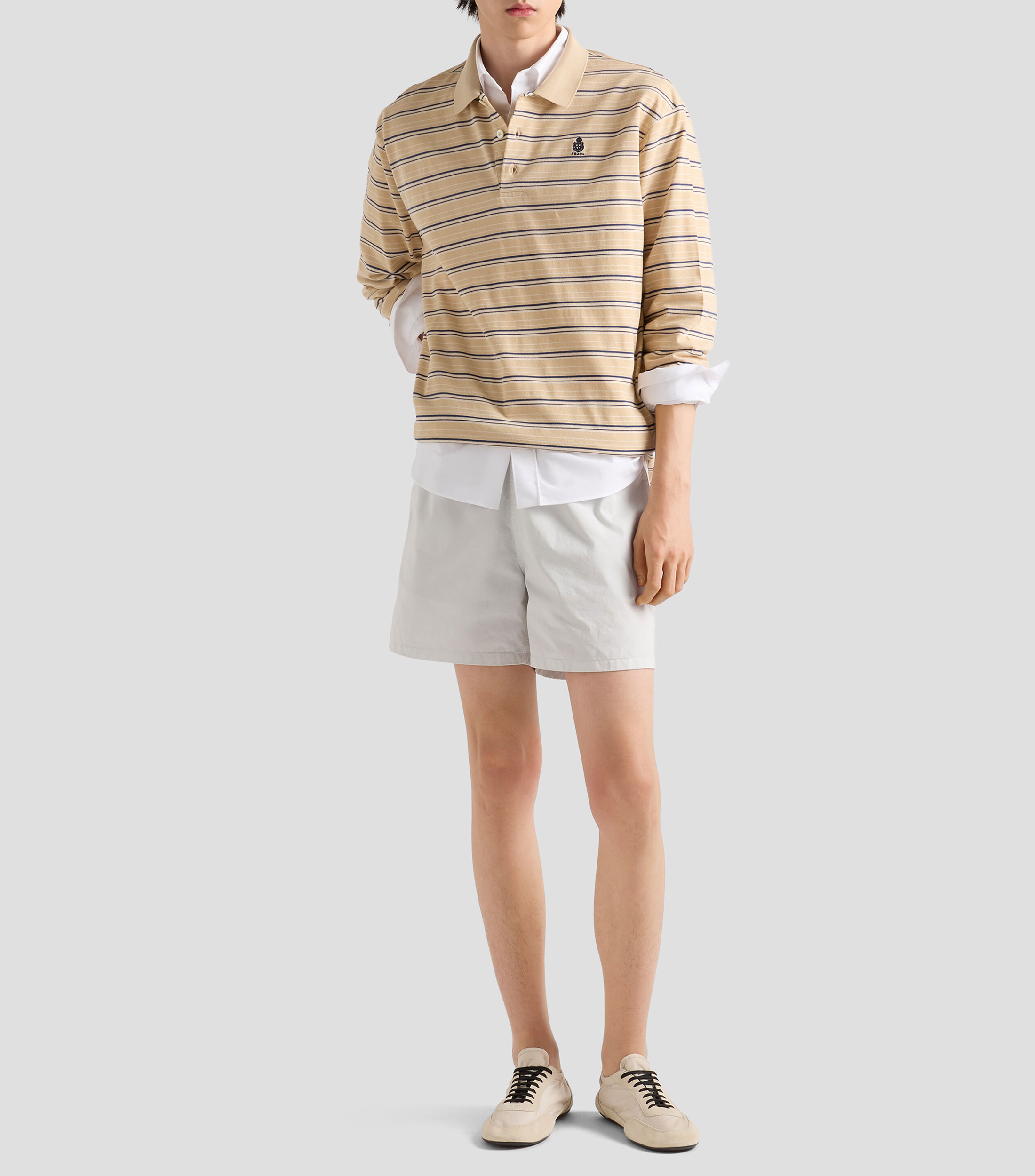 Camisa lisa manga larga Hombre
