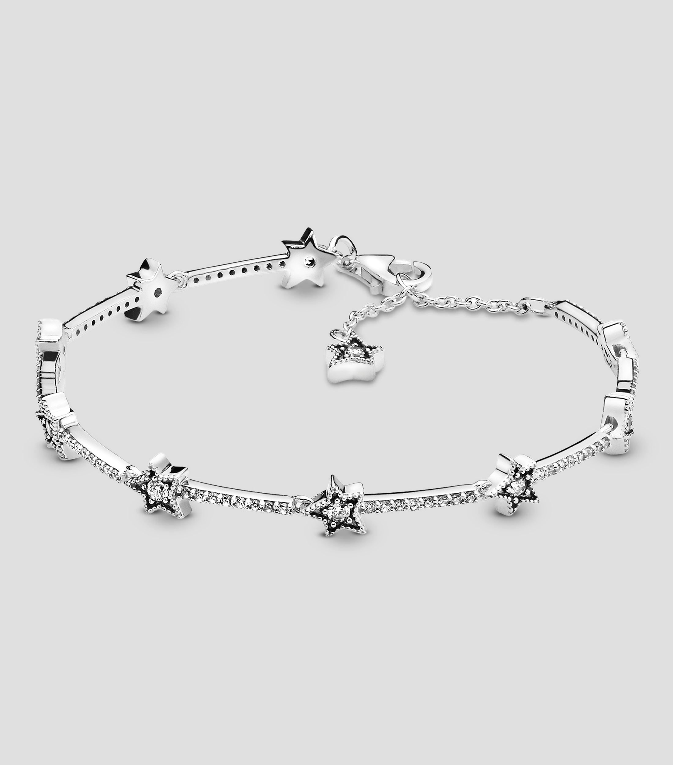 Pulsera en plata Celestial Stars Mujer Talla 18 cm