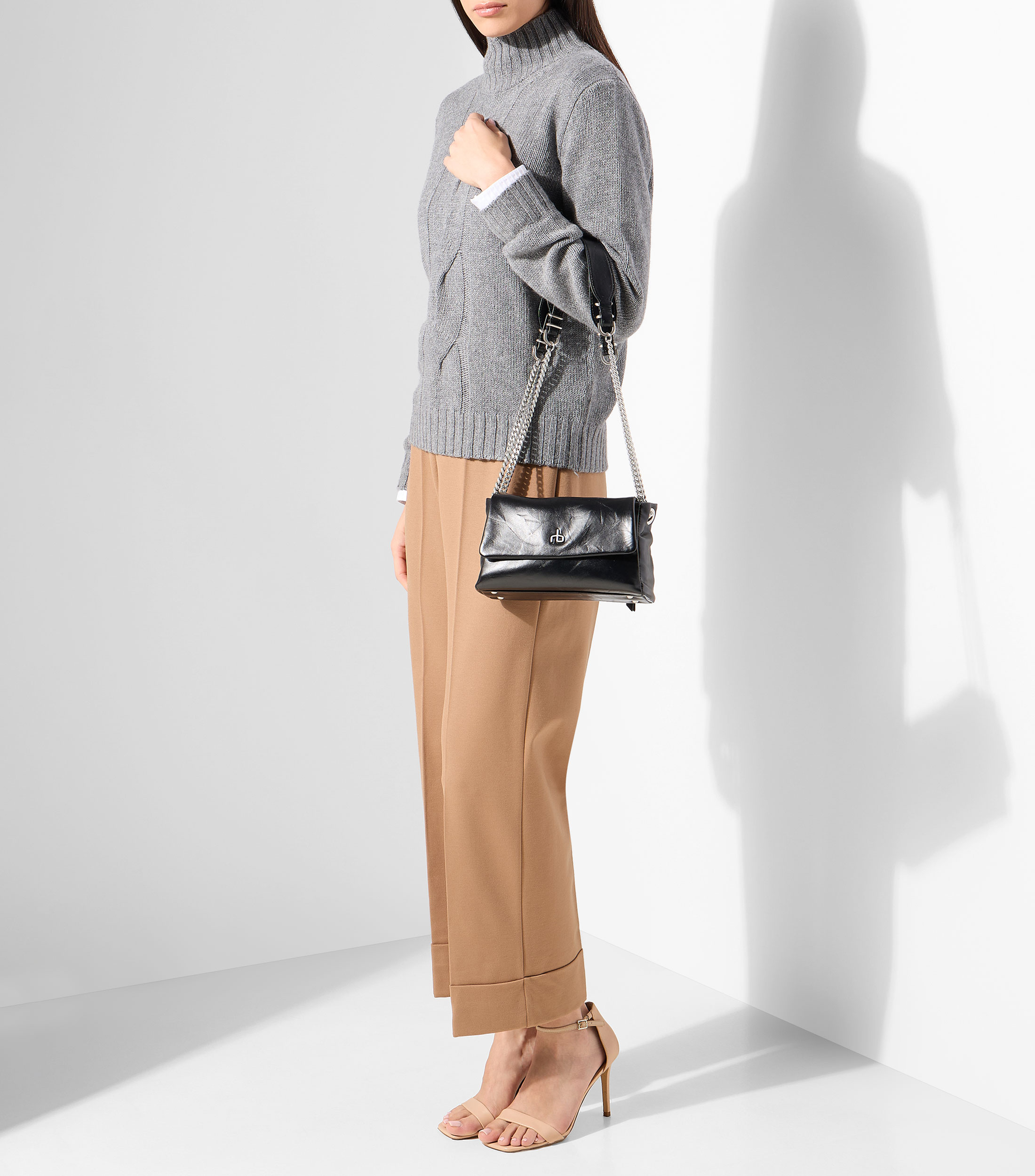 Bolsa crossbody en piel Chelsea lisa Mujer