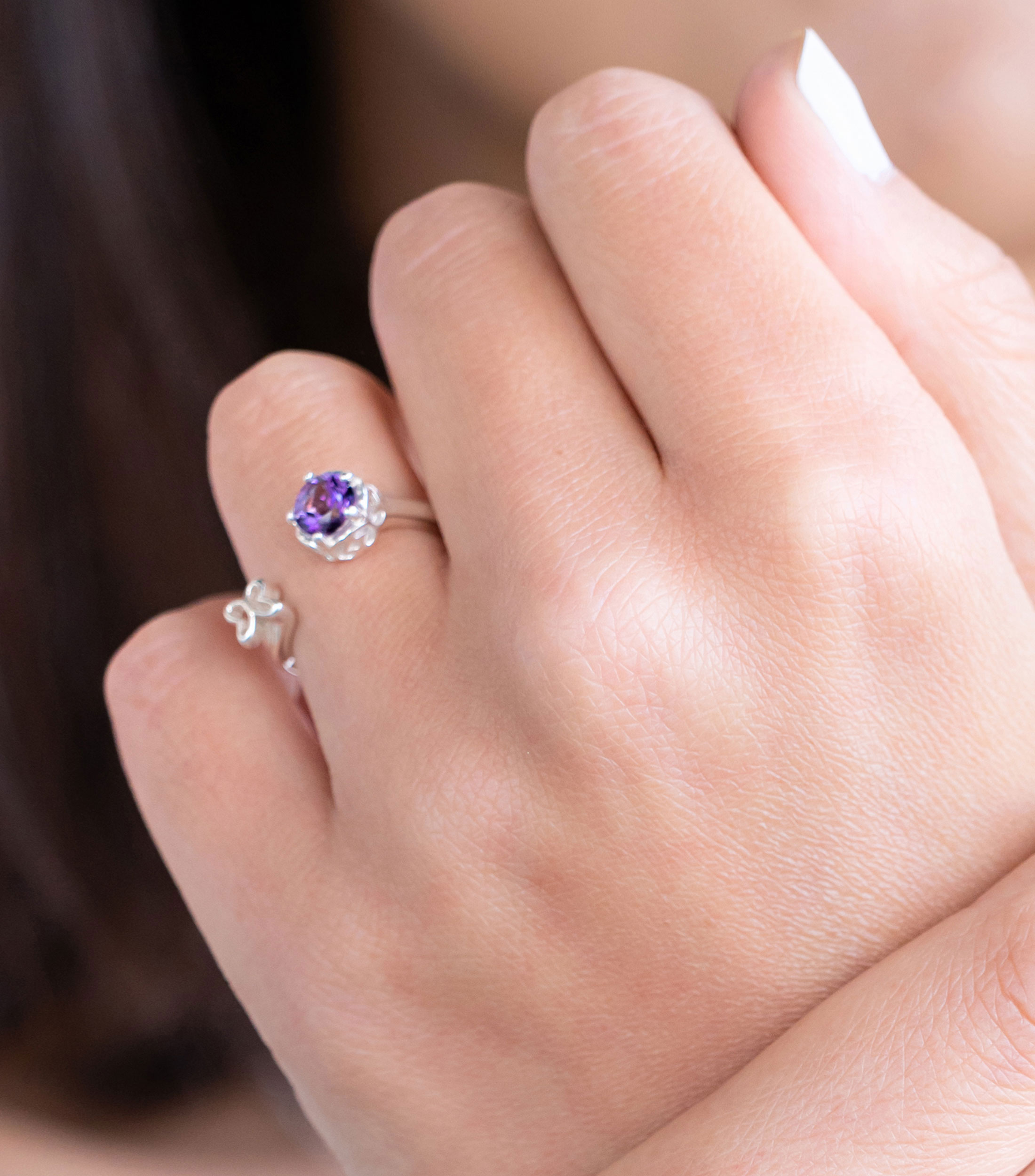 Anillo en Plata .925 Valeska con Topacio Mujer