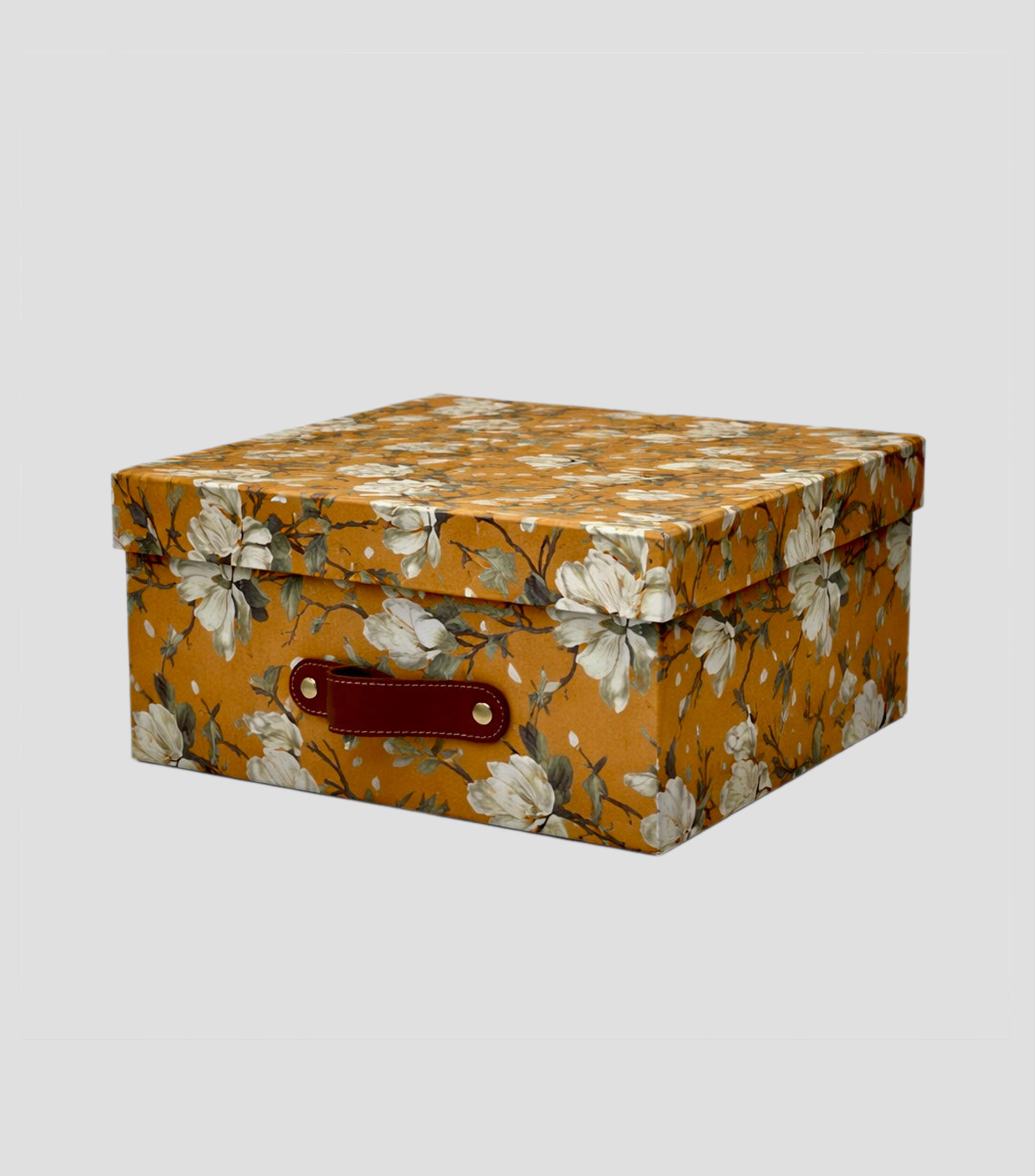 Caja organizadora Magnolia Mud en cartón y papel