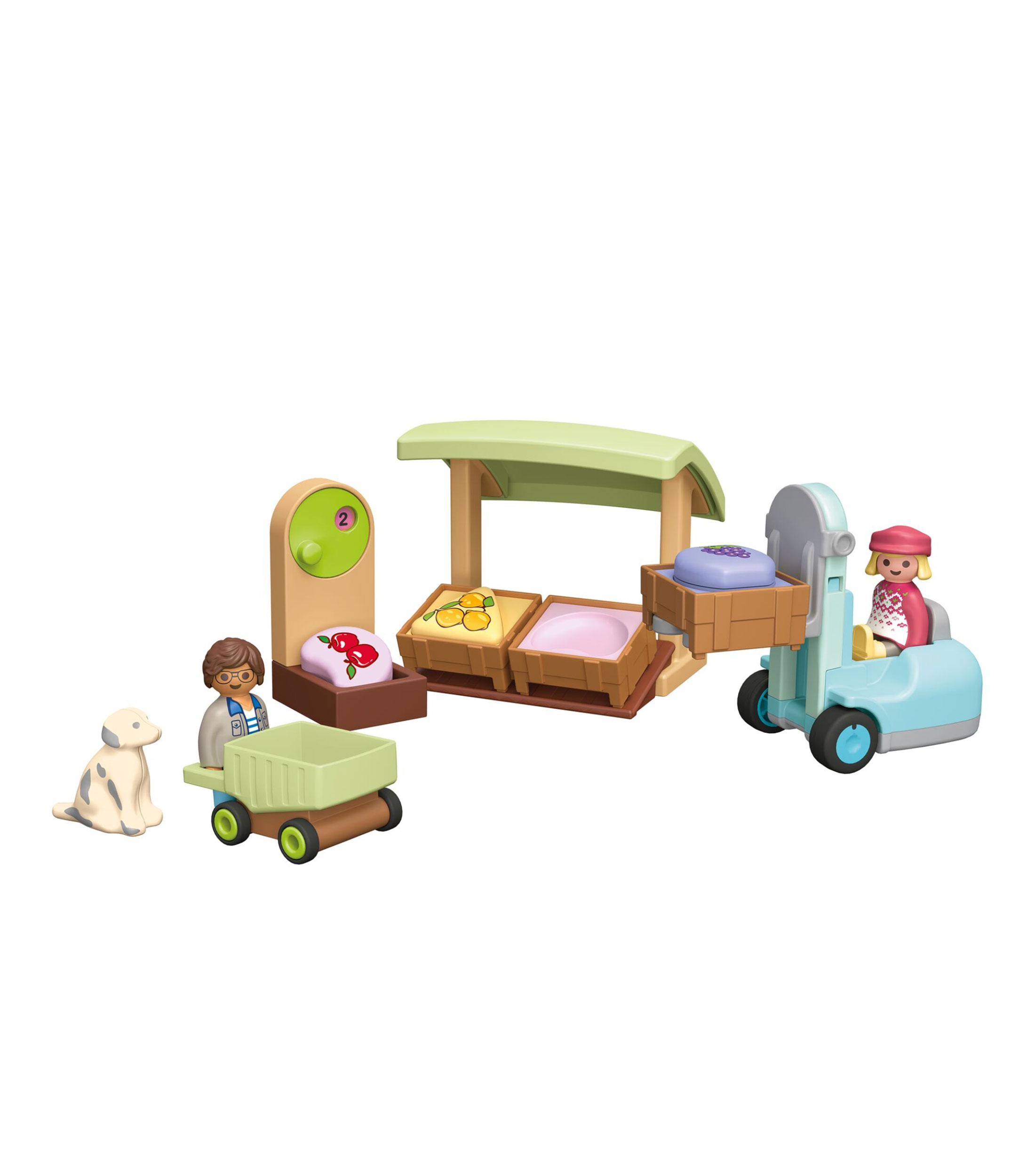 Playmobil Junior Puesto Ecologico y Carretilla