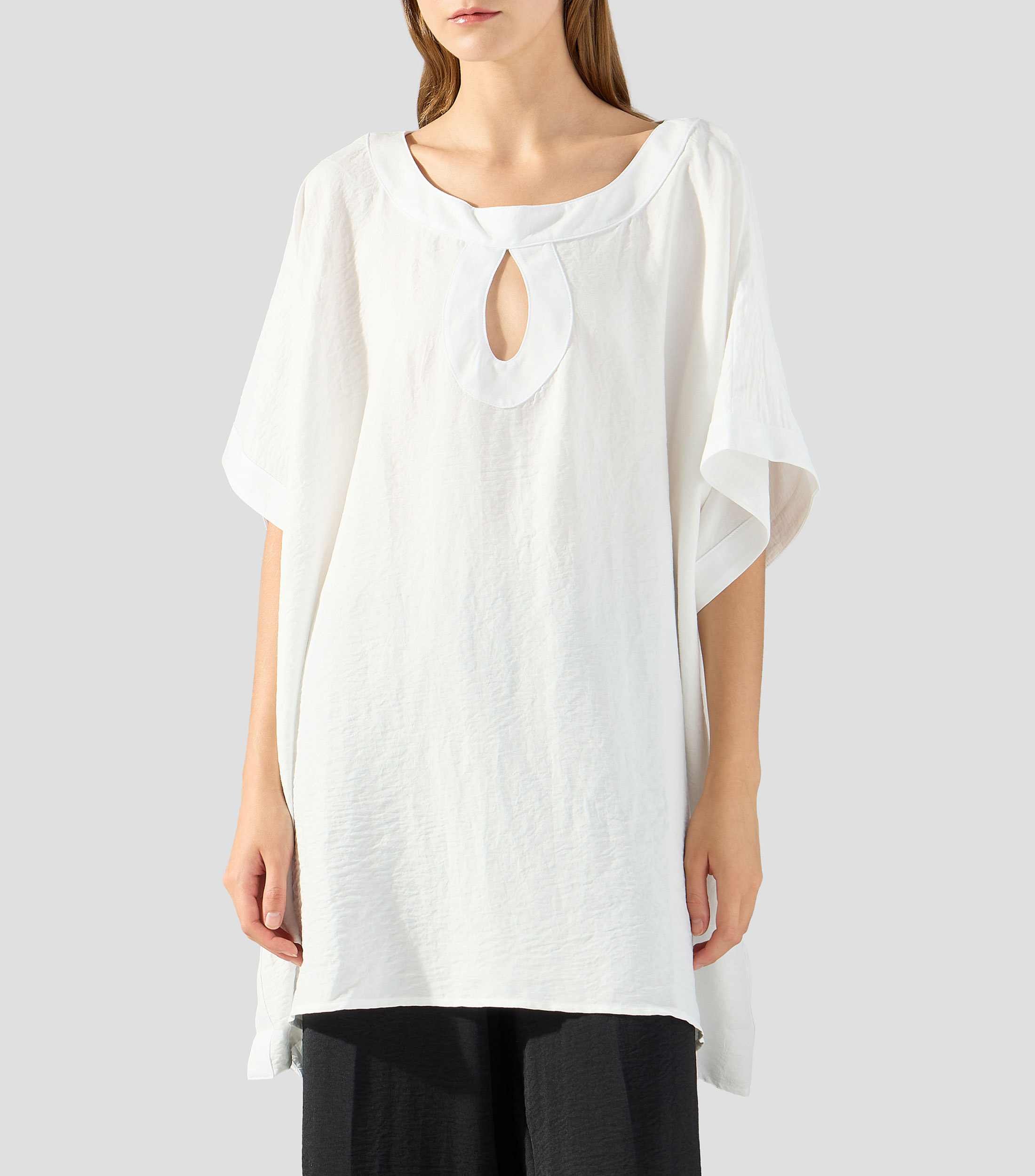 Kaftan liso manga corta Mujer