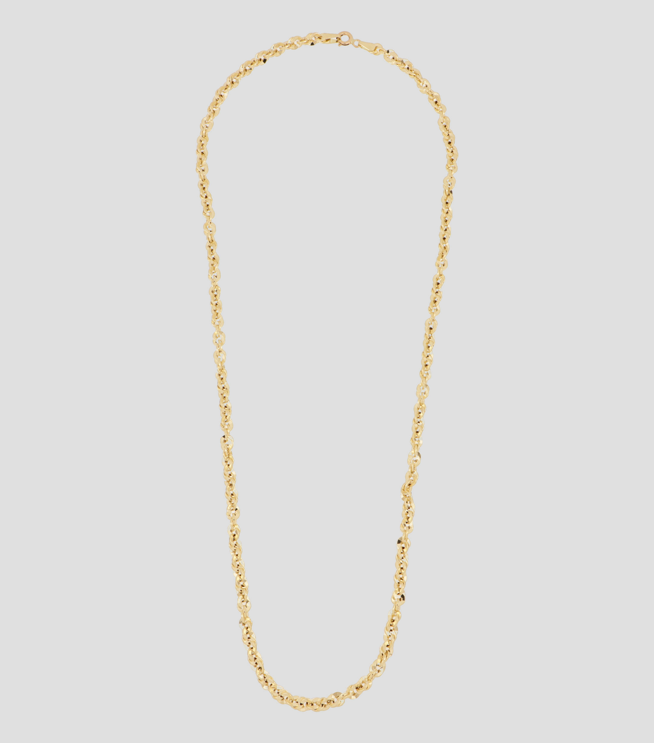 Cadena Entrelazada en Oro de 14 Kilates Mujer