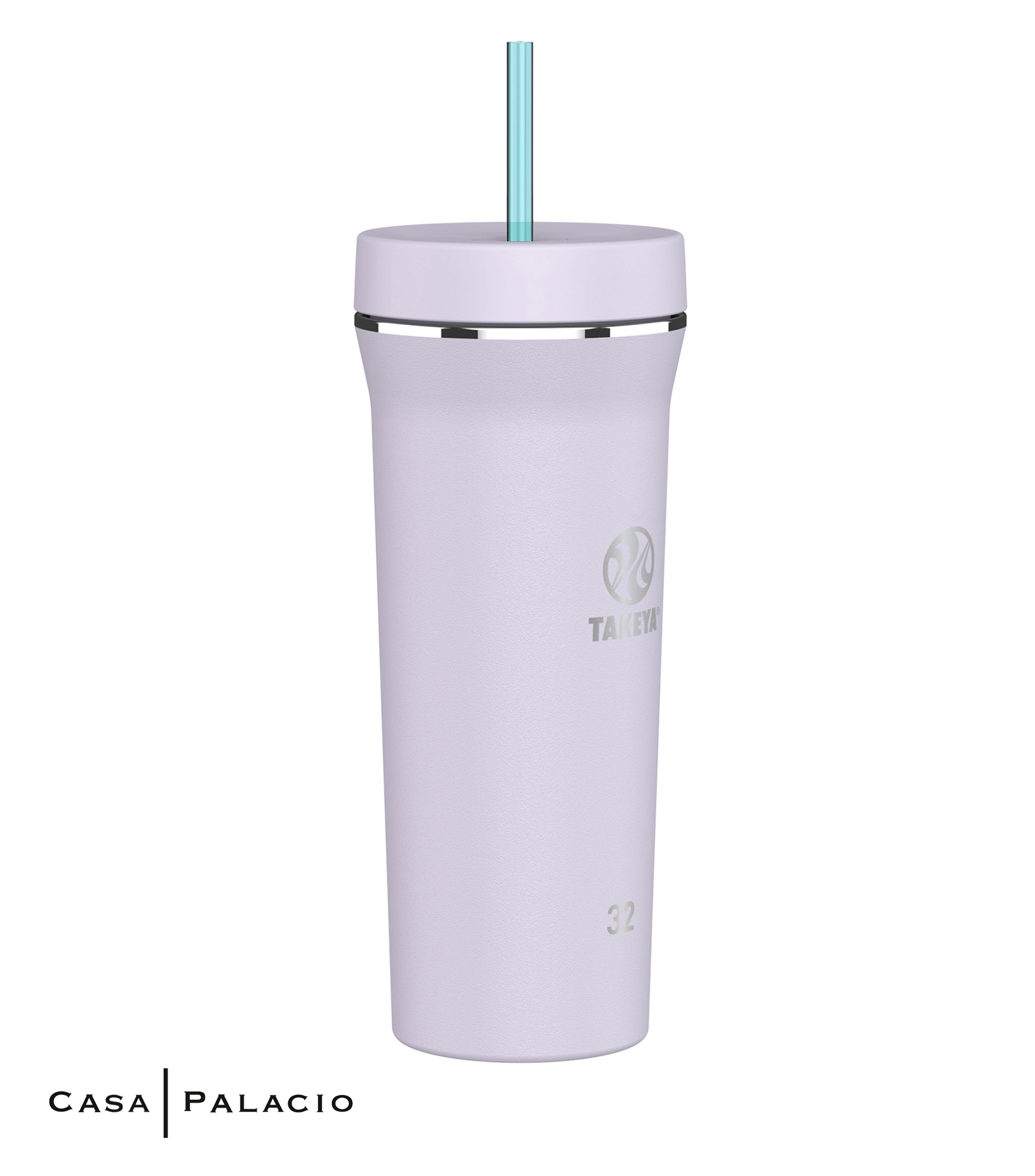 Vaso con Popote Lila