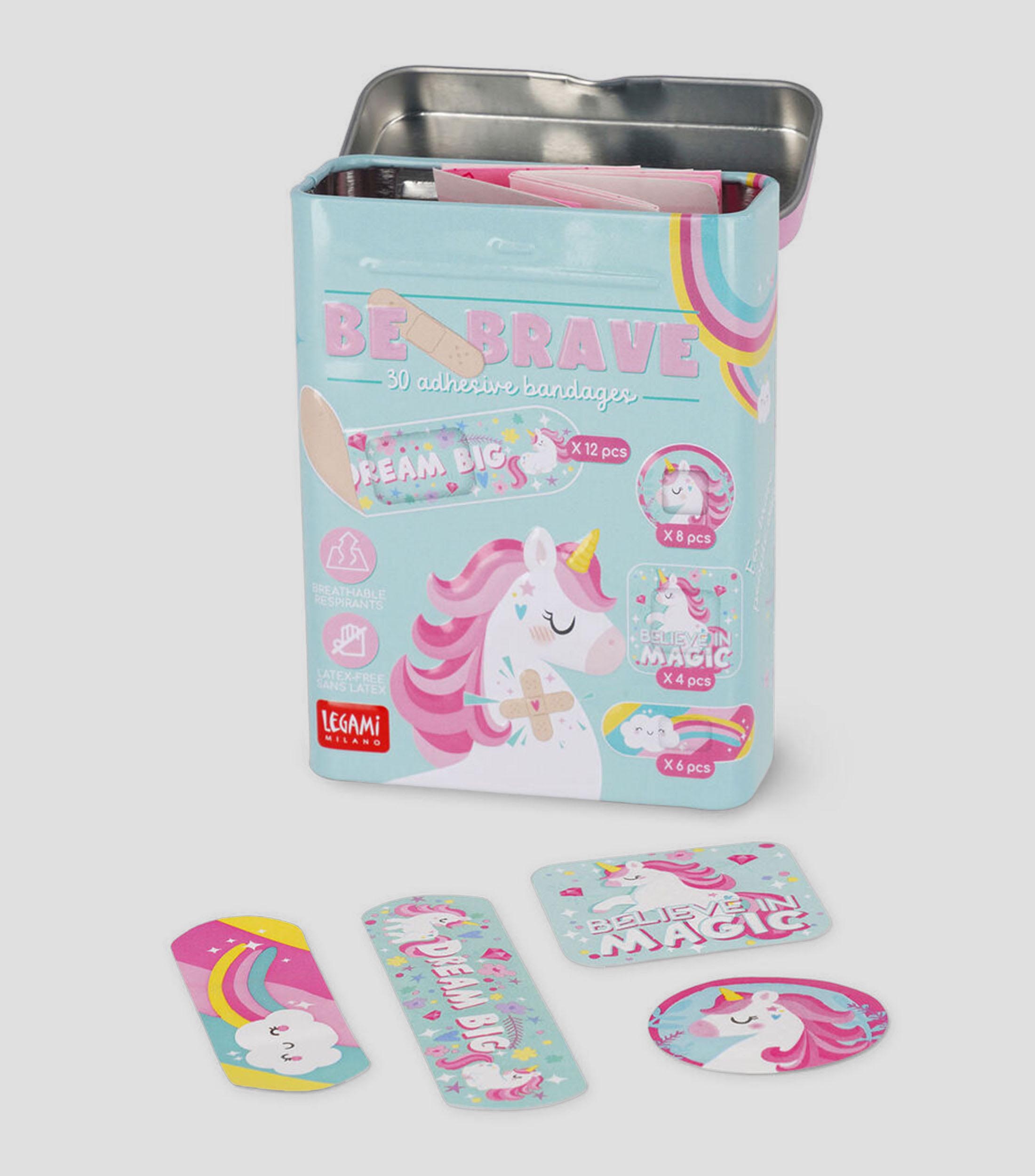 Set de 30 vendas adhesivas Unicornio Niños